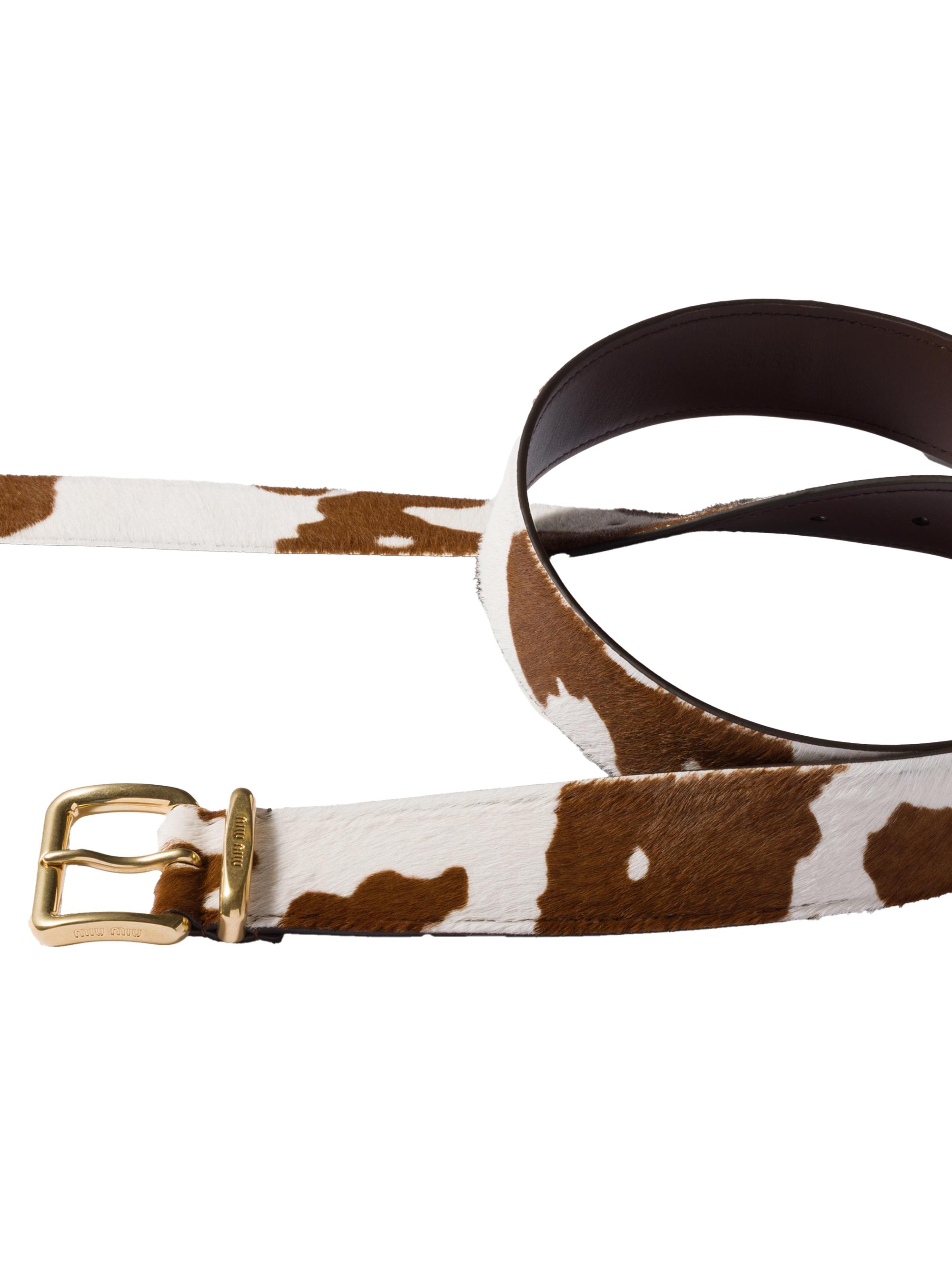 Miu Miu Printed Leather Belt | Saks Fifth Avenue