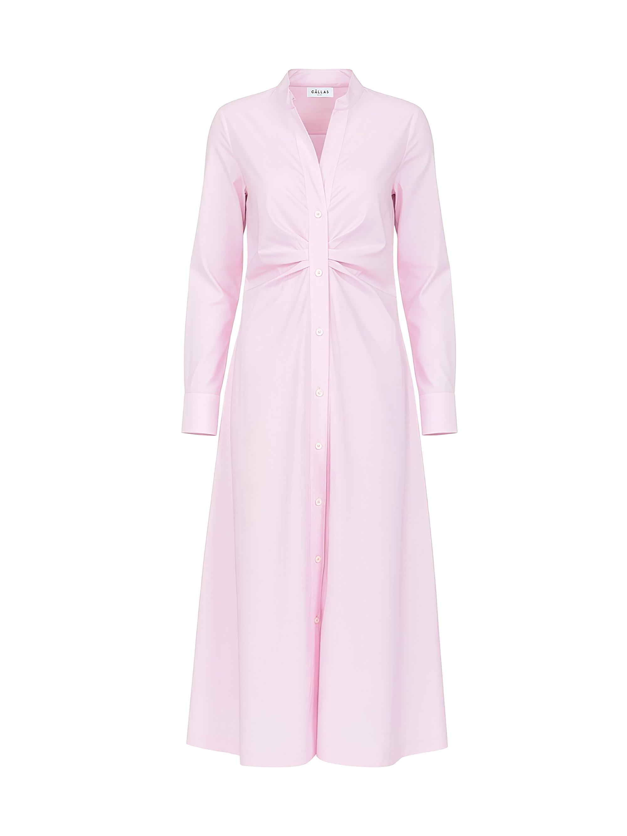Callas Milano Women's Genny Longsleeve Shirt Dress - Pink