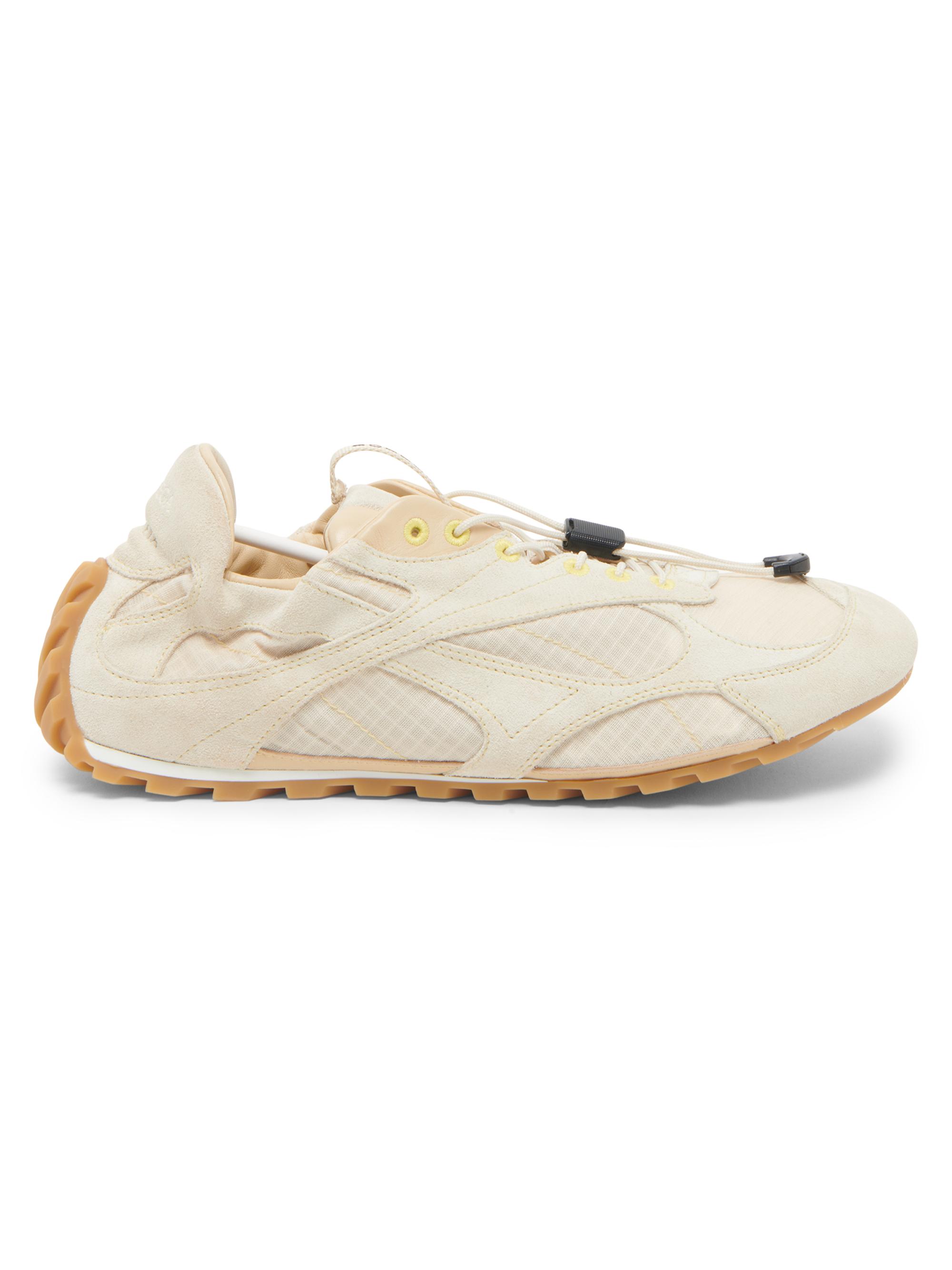 Bottega Veneta Women's Orbit Suede Low-Top Sneakers - String Tufo