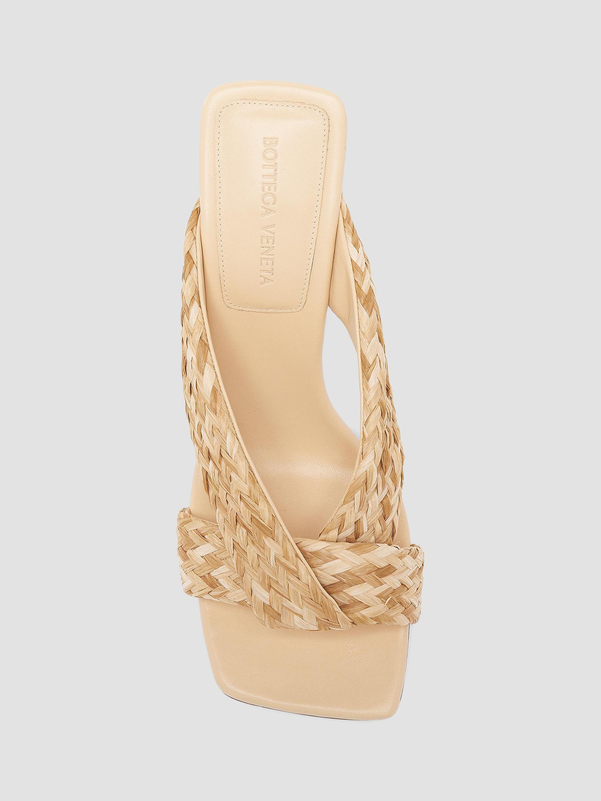 Bottega Veneta Riva 90MM Strappy Raffia Sandals | Saks Fifth Avenue
