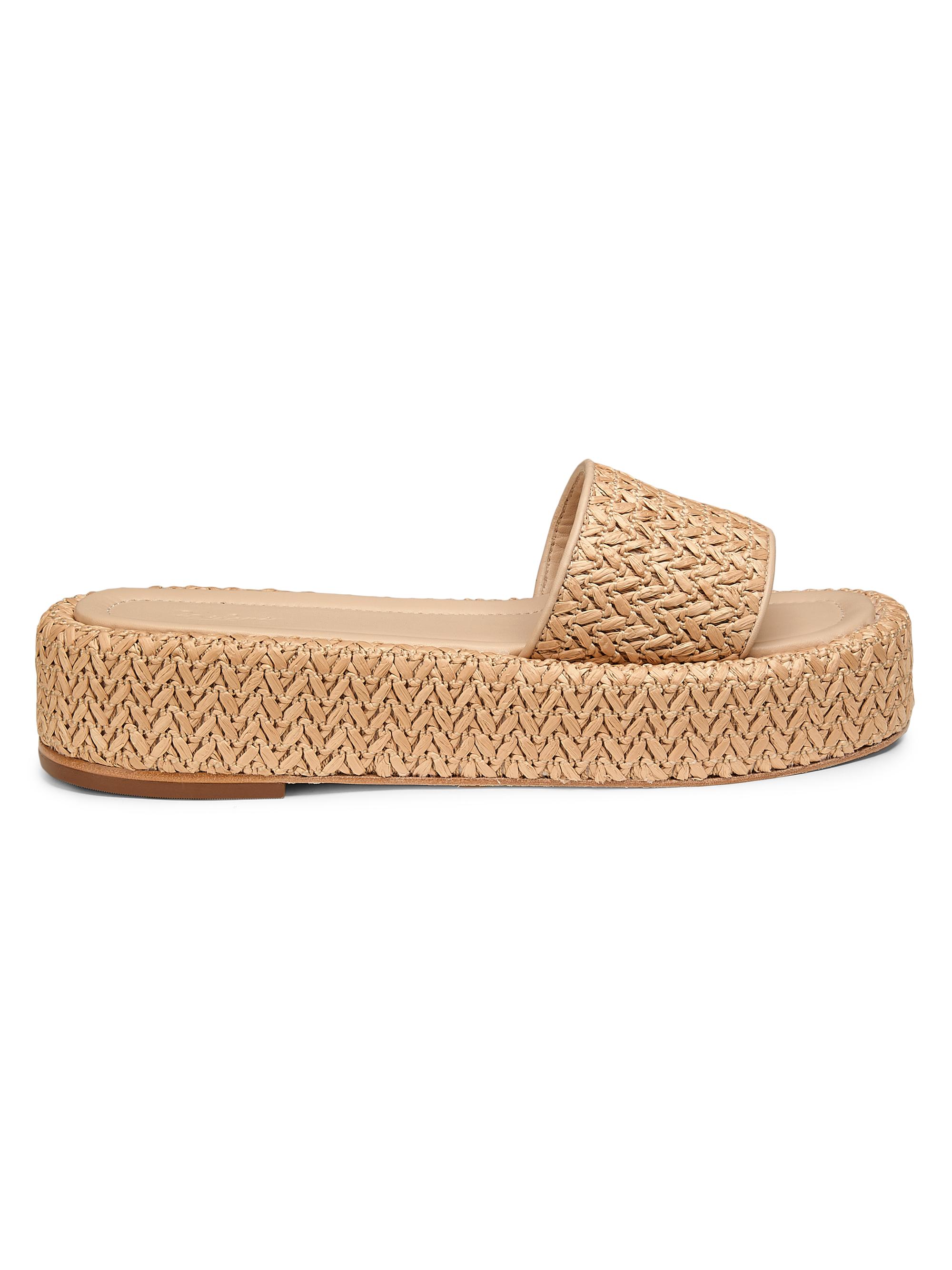 Raffia Platform Sandals