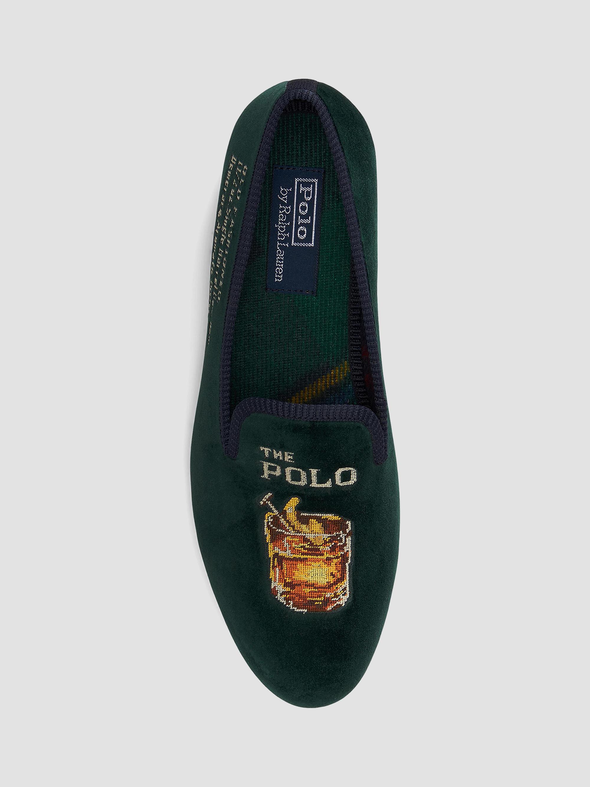Polo Ralph Lauren Paxton Embroidered Slippers | Saks Fifth  display picture 2