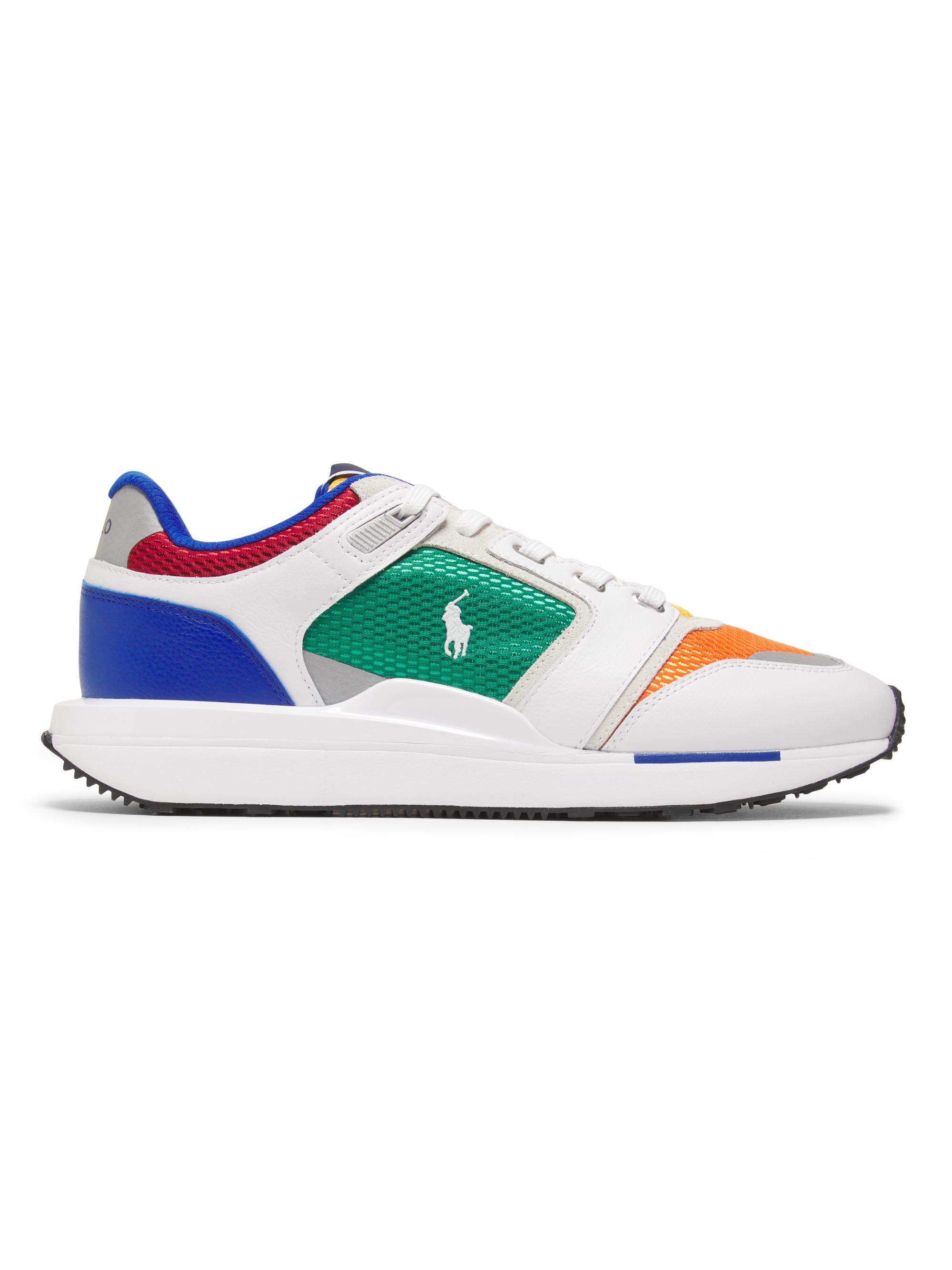 Polo Ralph Lauren Men's Pony Mesh Low-Top Sneakers - Erin Green Multi