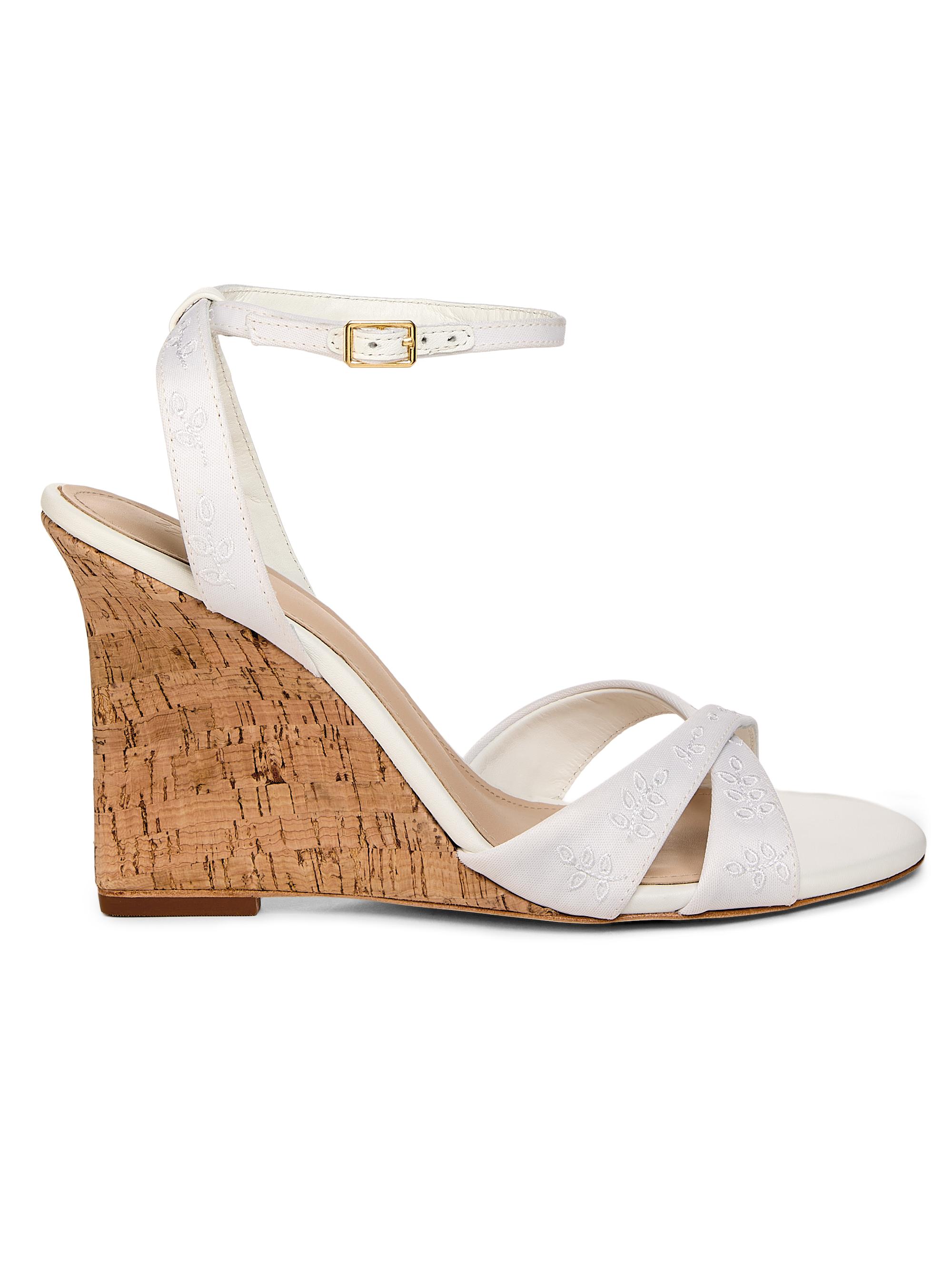 100MM Cork Wedge Sandals