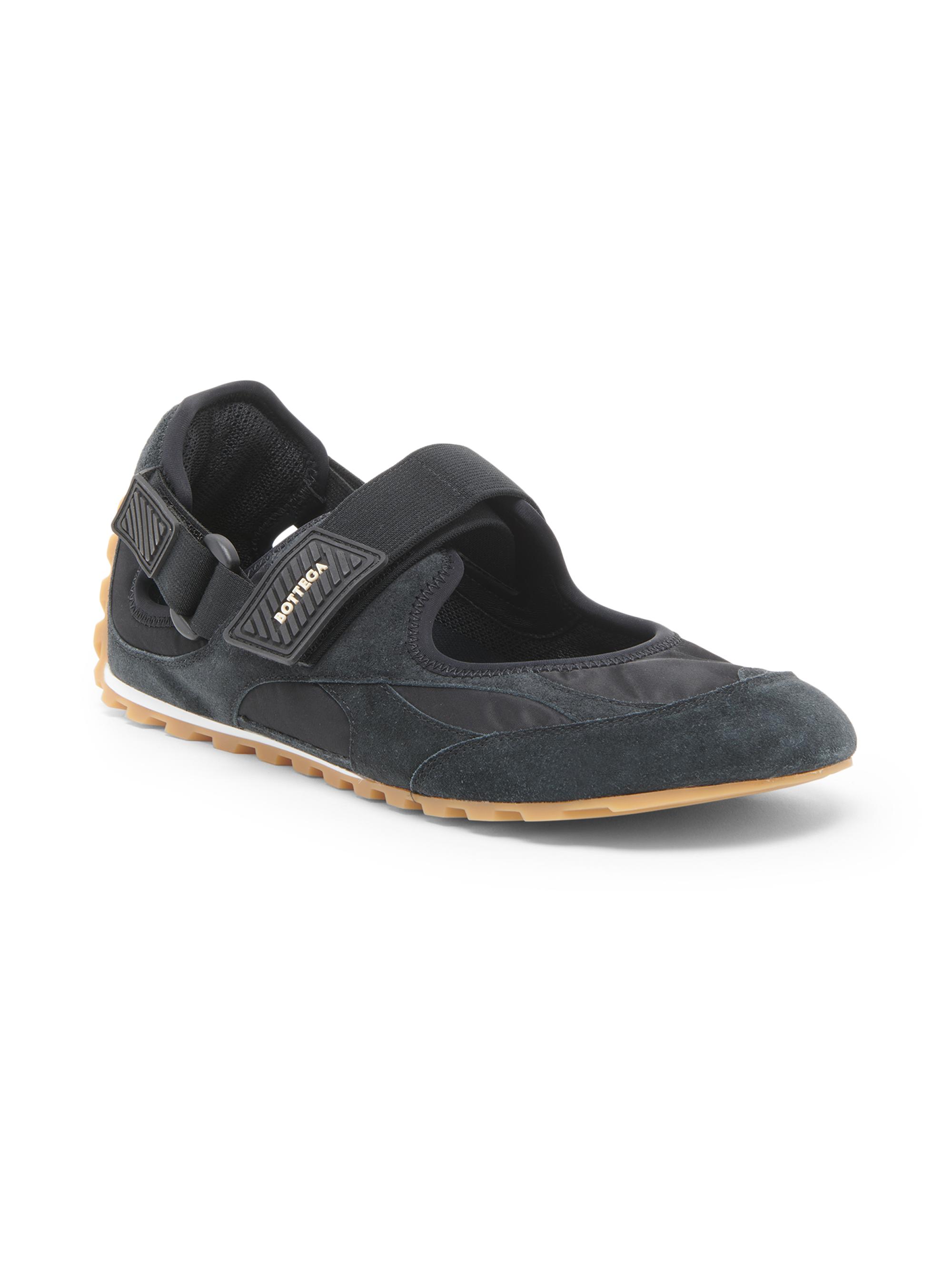 Bottega Veneta Orbit Flash Suede Mary Jane Sneakers | Saks Fifth