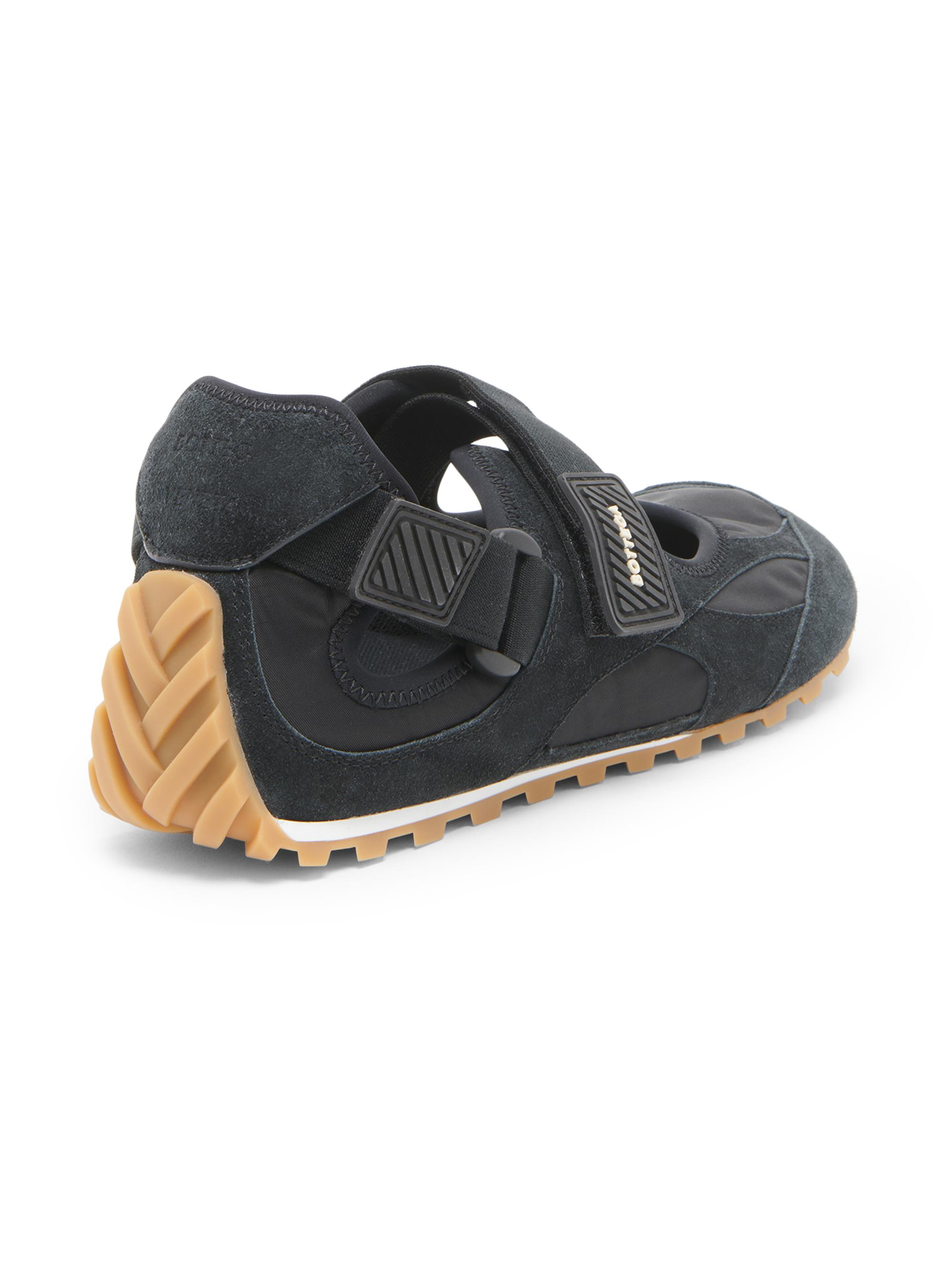Bottega Veneta Orbit Flash Suede Mary Jane Sneakers | Saks Fifth
