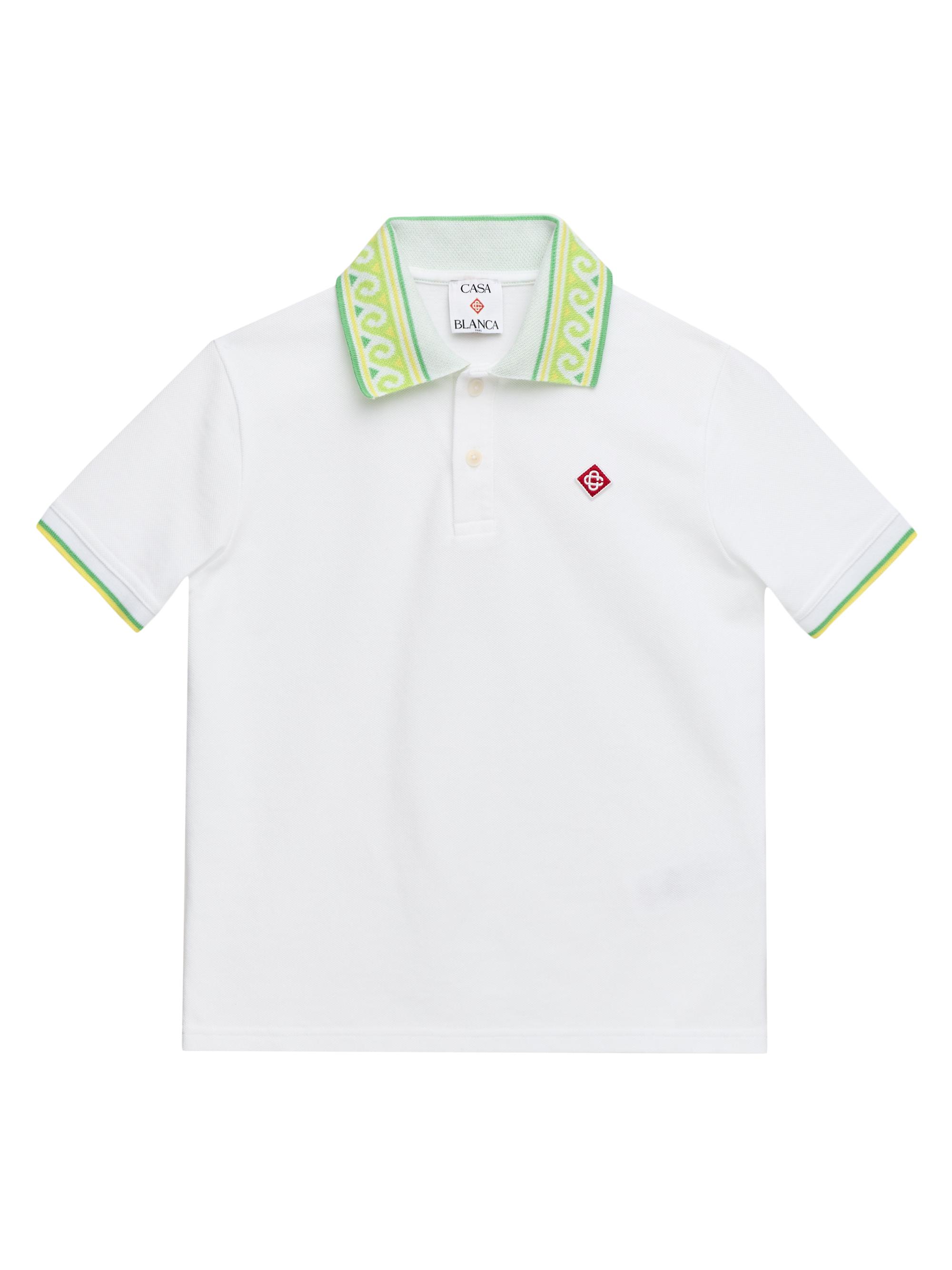 Casablanca Little Boy's & Boy's Laurel Collar Polo Shirt - White