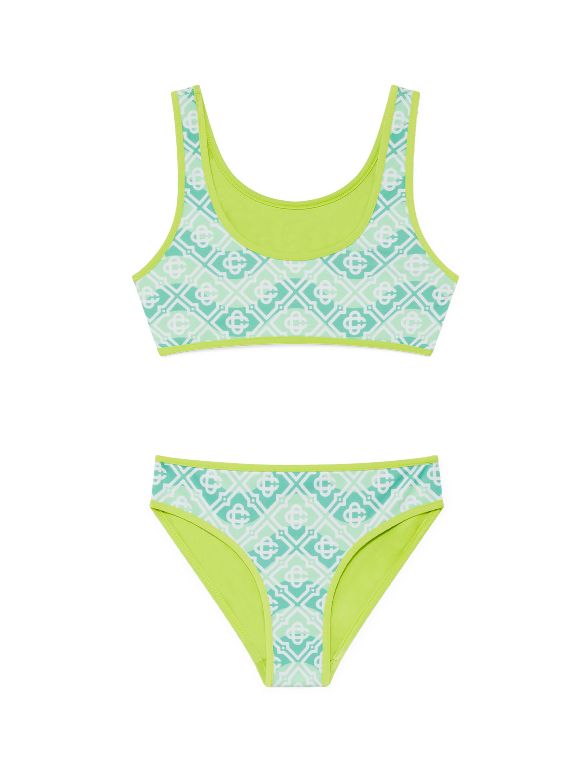 Little Girl's & Girl's Gradient Print One-Piece Swimsuit