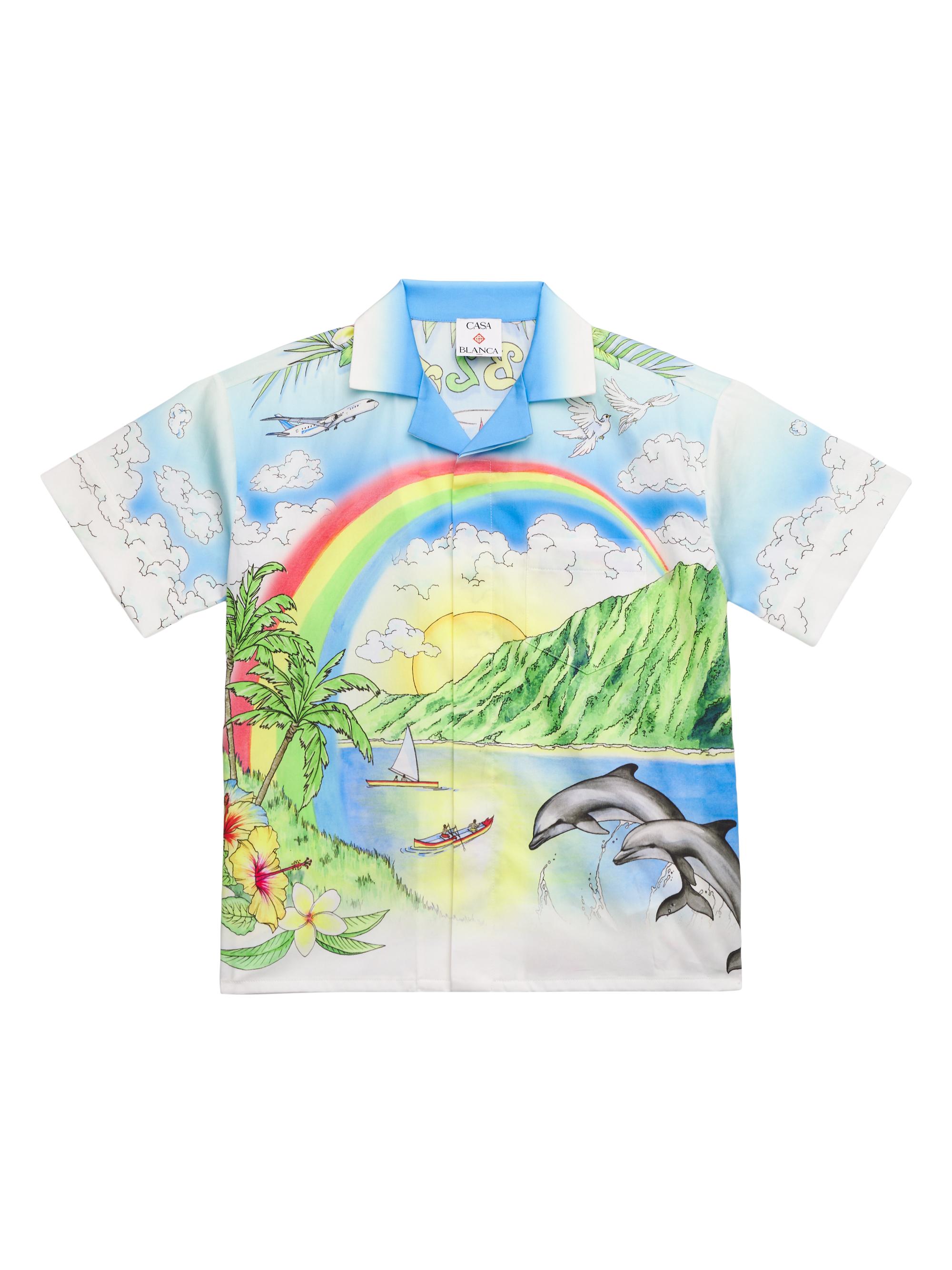 Boy's Aloha Printed Short-Sleeve Cotton Shirt