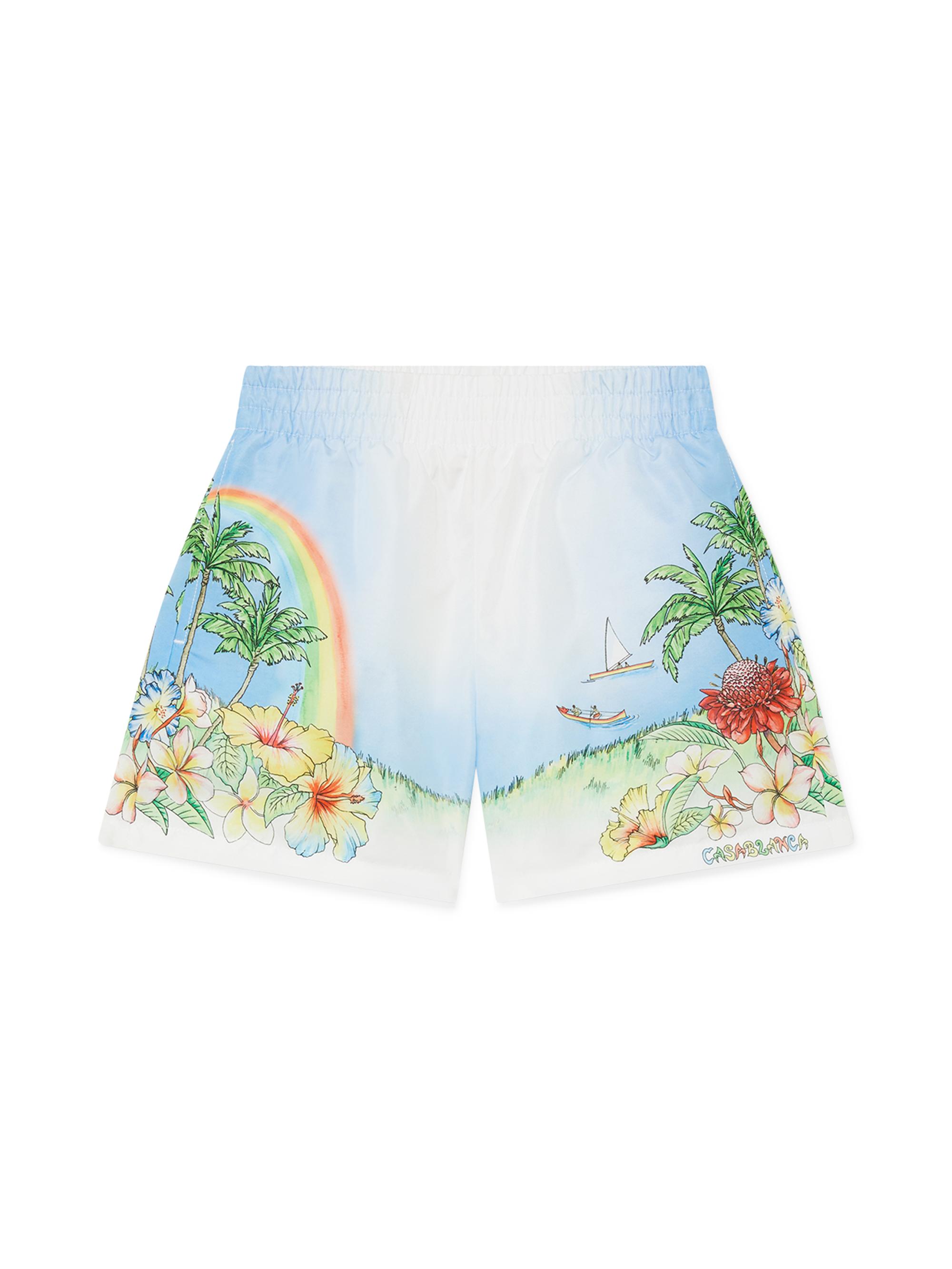 Casablanca Little Boy's & Boy's Aloha Print Swim Shorts