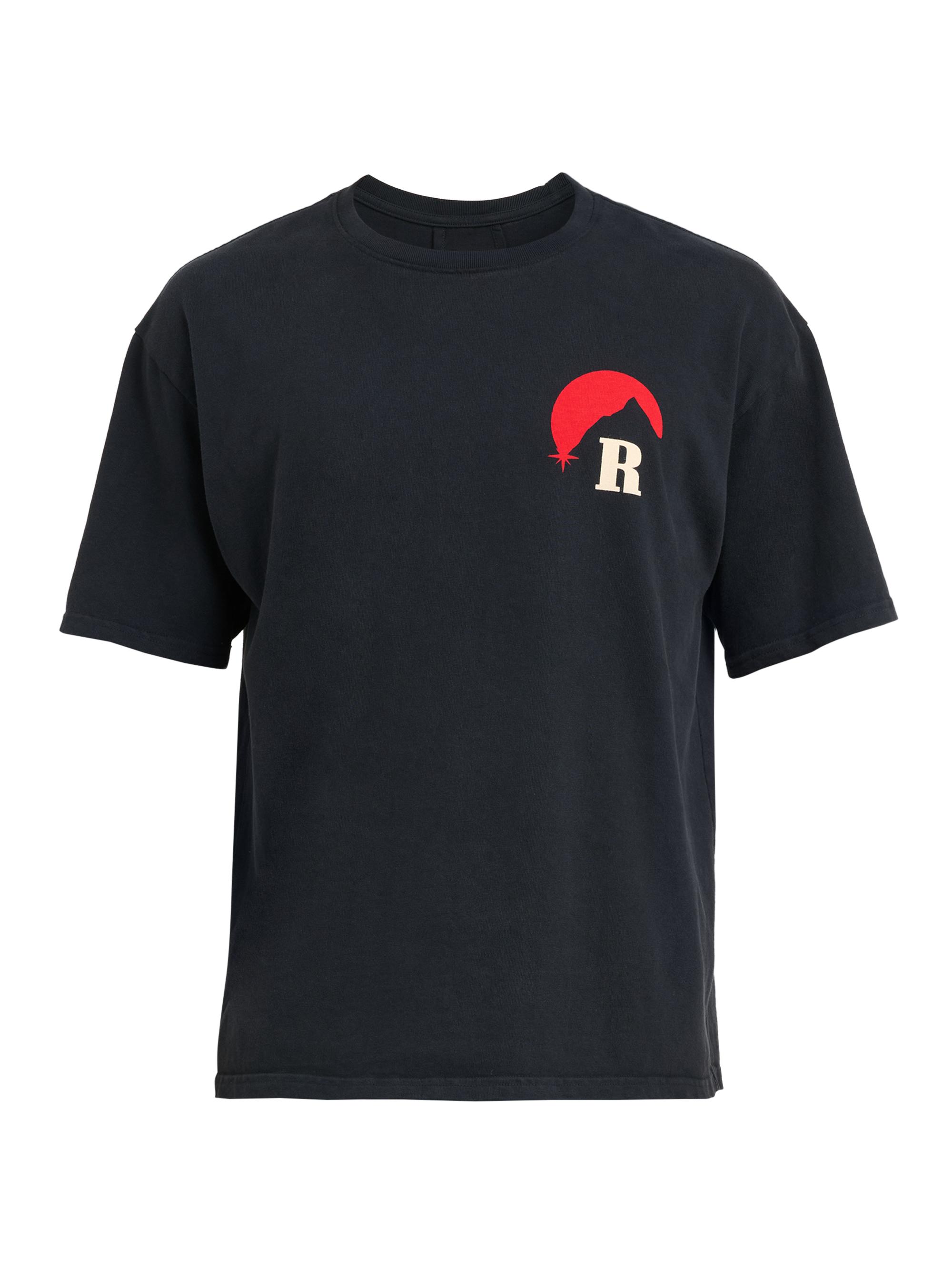 Rhude Men's Moonlight Regatta Crewneck T-Shirt - Vintage Black Red Blue