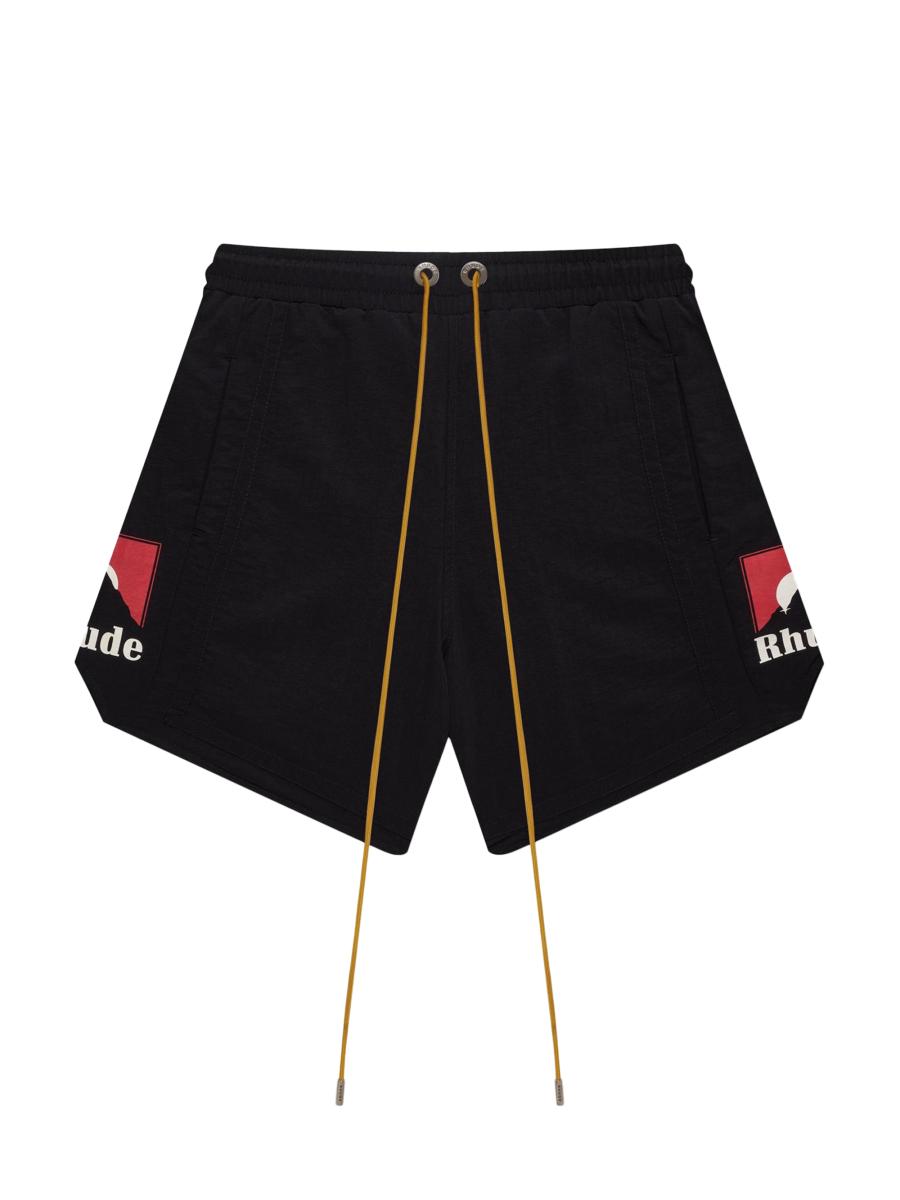 RHUDE ルード レザーショーツ BTS Rhude Moonlight Logo Shorts | Saks Fifth Avenue