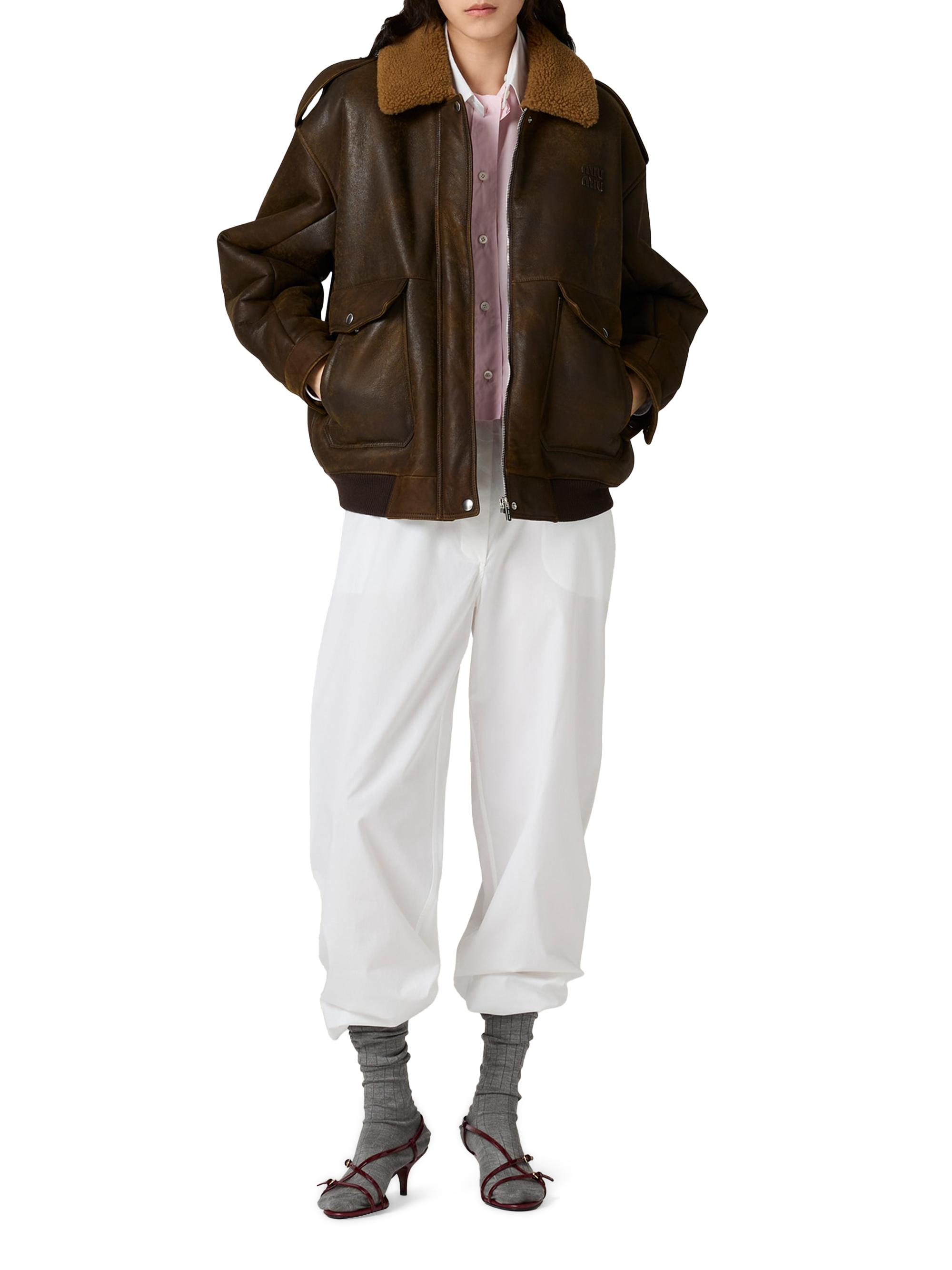 Miu Miu Shearling Blouson Jacket | Saks Fifth Avenue