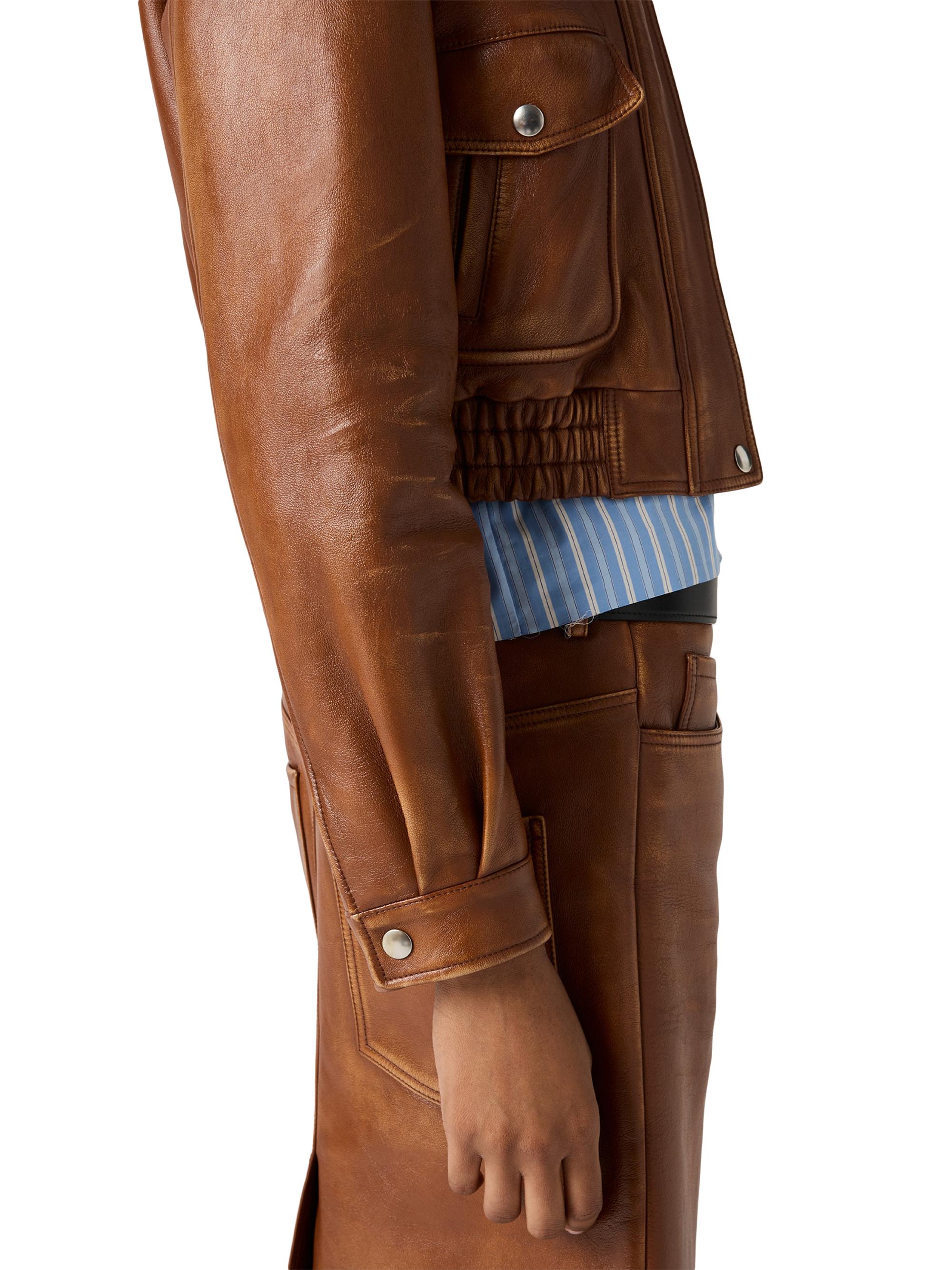 Miu Miu Nappa Leather Jacket | Saks Fifth Avenue