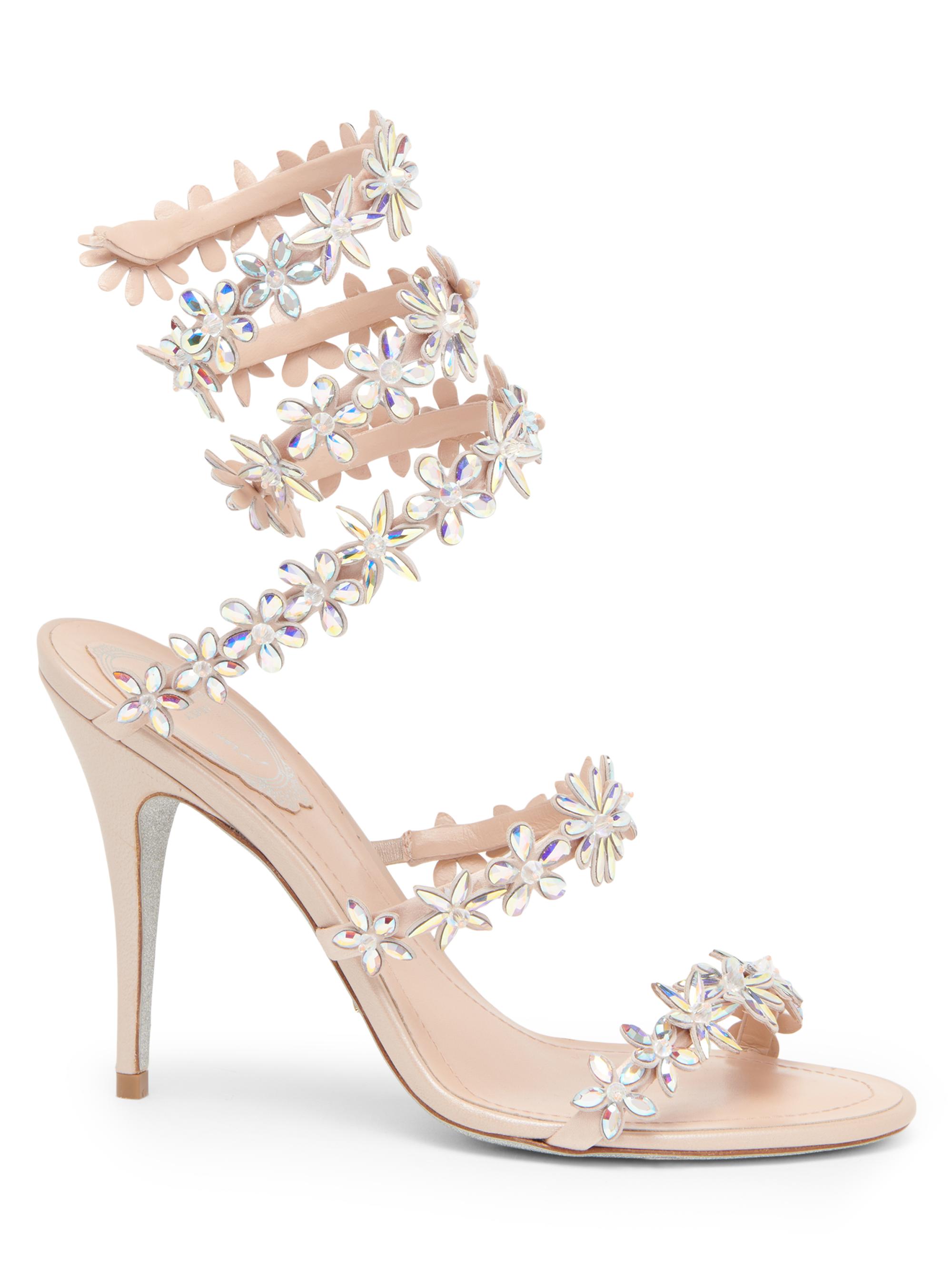 Cleo 100MM Satin Wrap Sandals