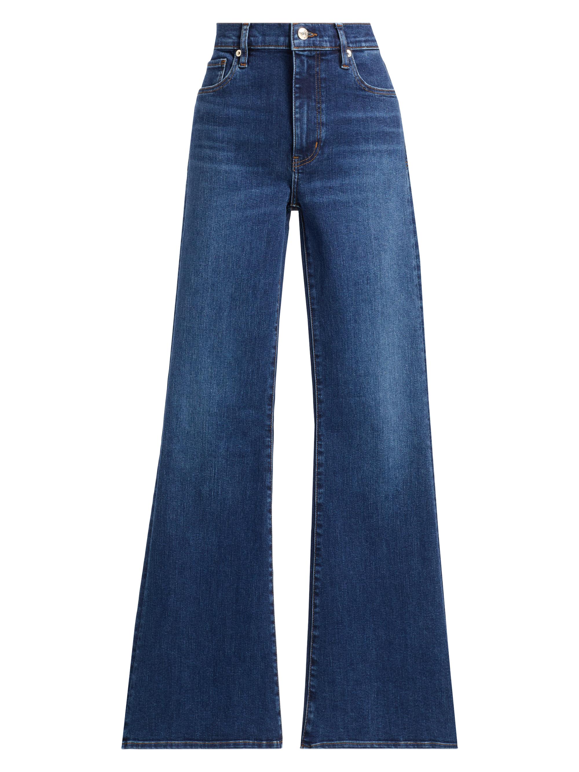 Frame Le Slim Palazzo Drizzle High-Rise Stretch Jeans | Saks Fifth