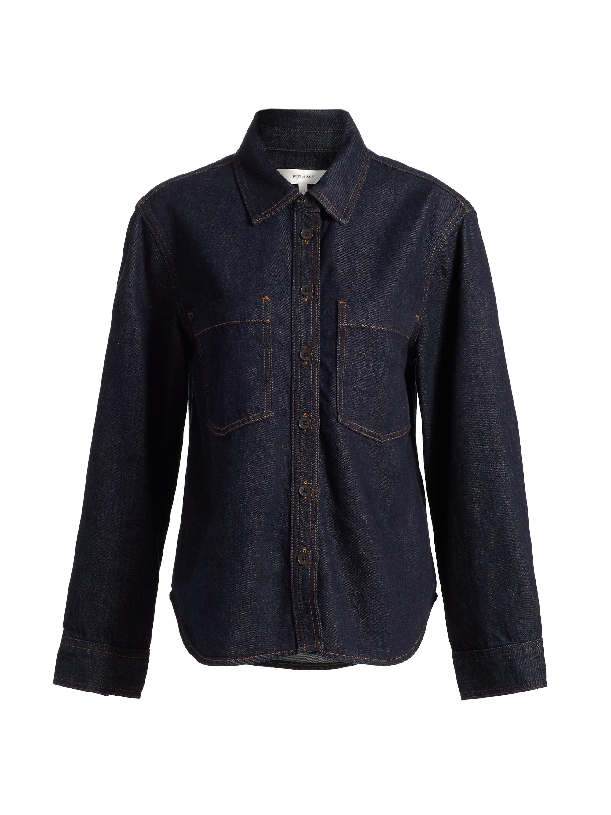 FRAME Women's The Polished Denim Shirt - Rinse