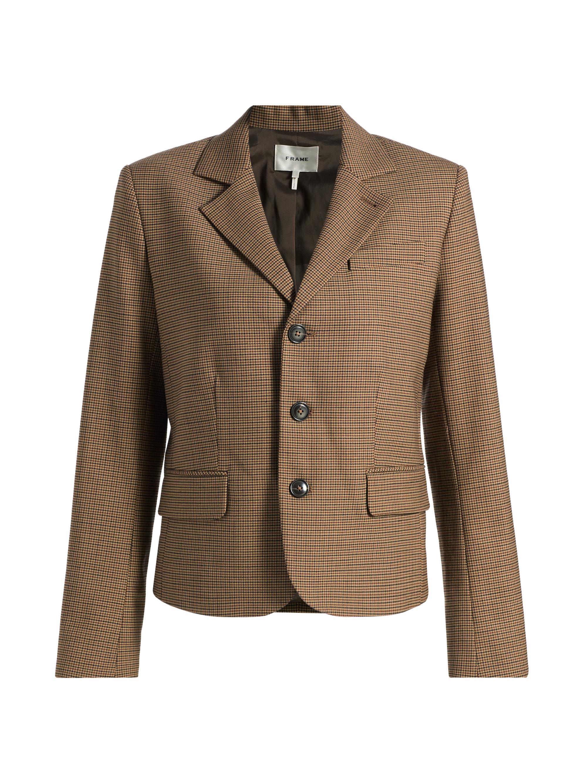 Frame Grandfather Glen-Check Single-Breasted Blazer | Saks Fifth