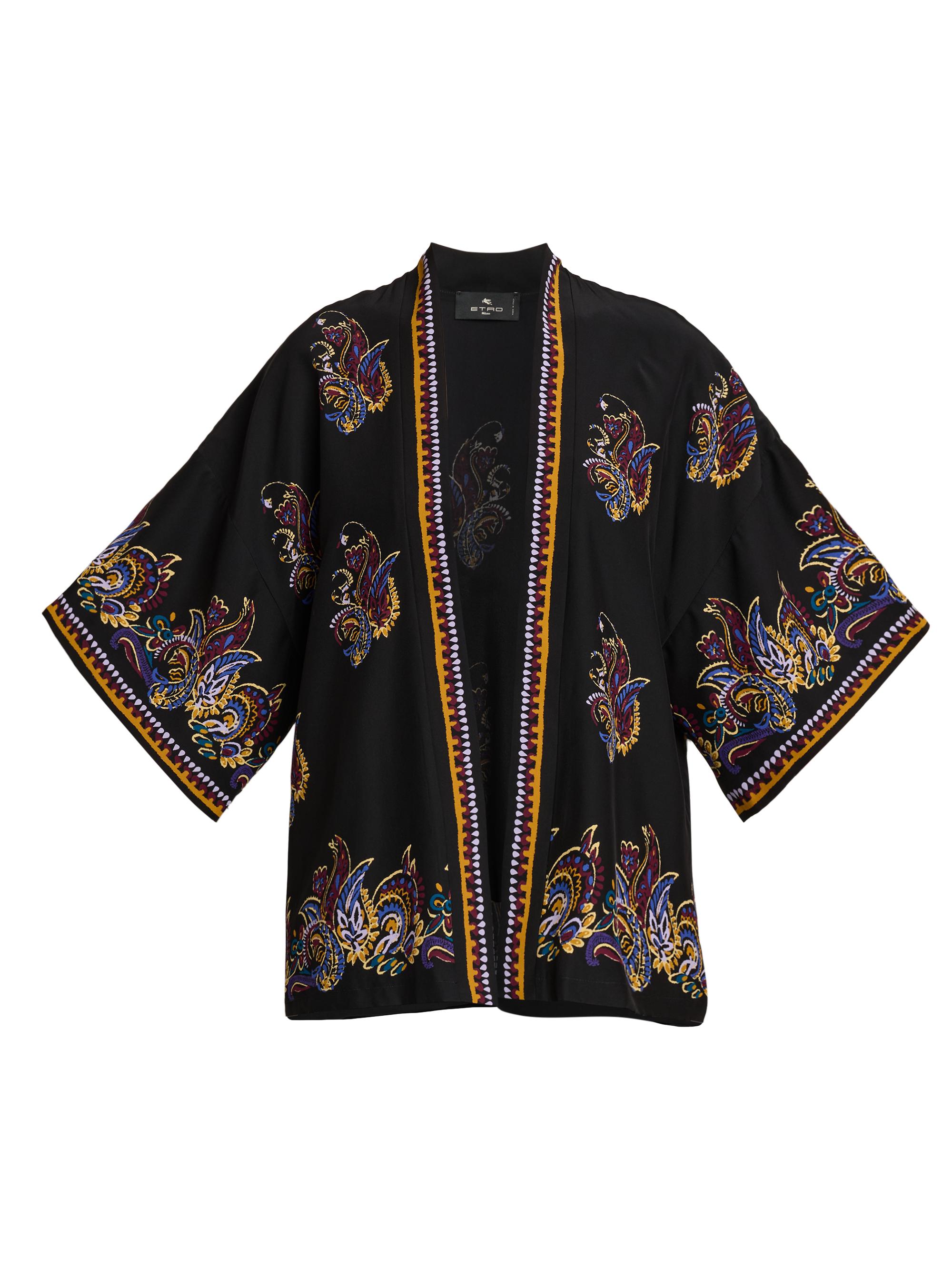 Etro Women's Kesa Floral Paisley Silk Jacket - Nero
