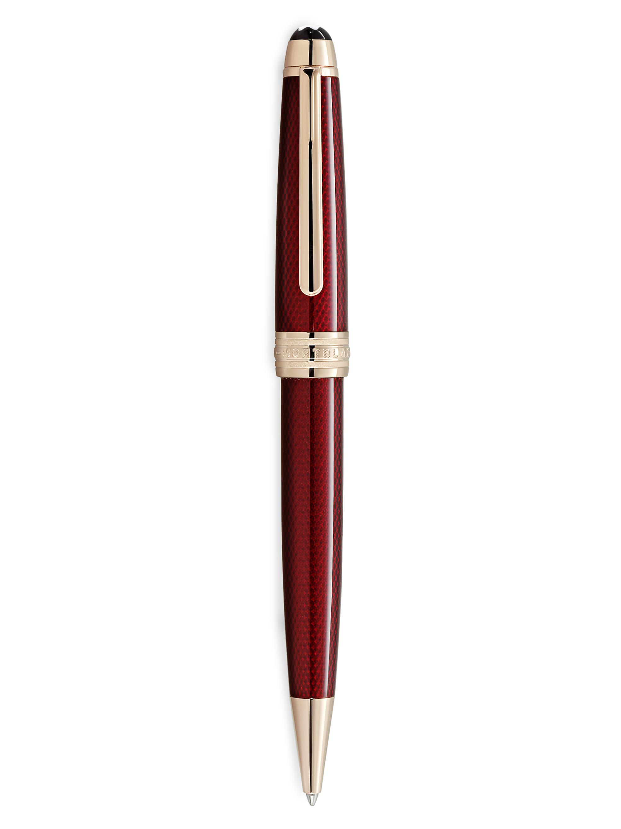 Montblanc Meisterstück Solitaire Golden Hour Ballpoint Pen - Burgundy - Men's Home