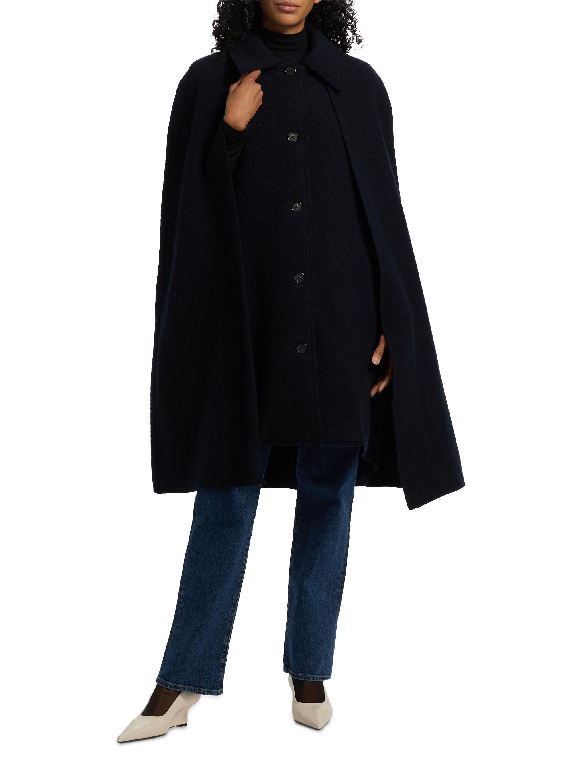 Toteme Bouclé Wool Cape Coat | Saks Fifth Avenue