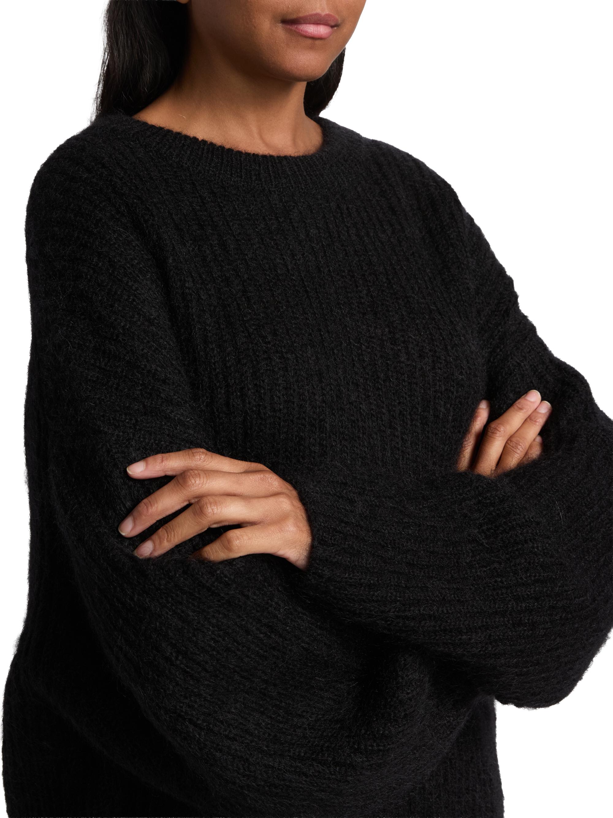 TOTEME トーテム WOOL RIB KNIT ウールリブニットセーター 231-5141-750 ブラック M TOTEME（トーテム） セーター 244-WRT0394-YA0110 レディース