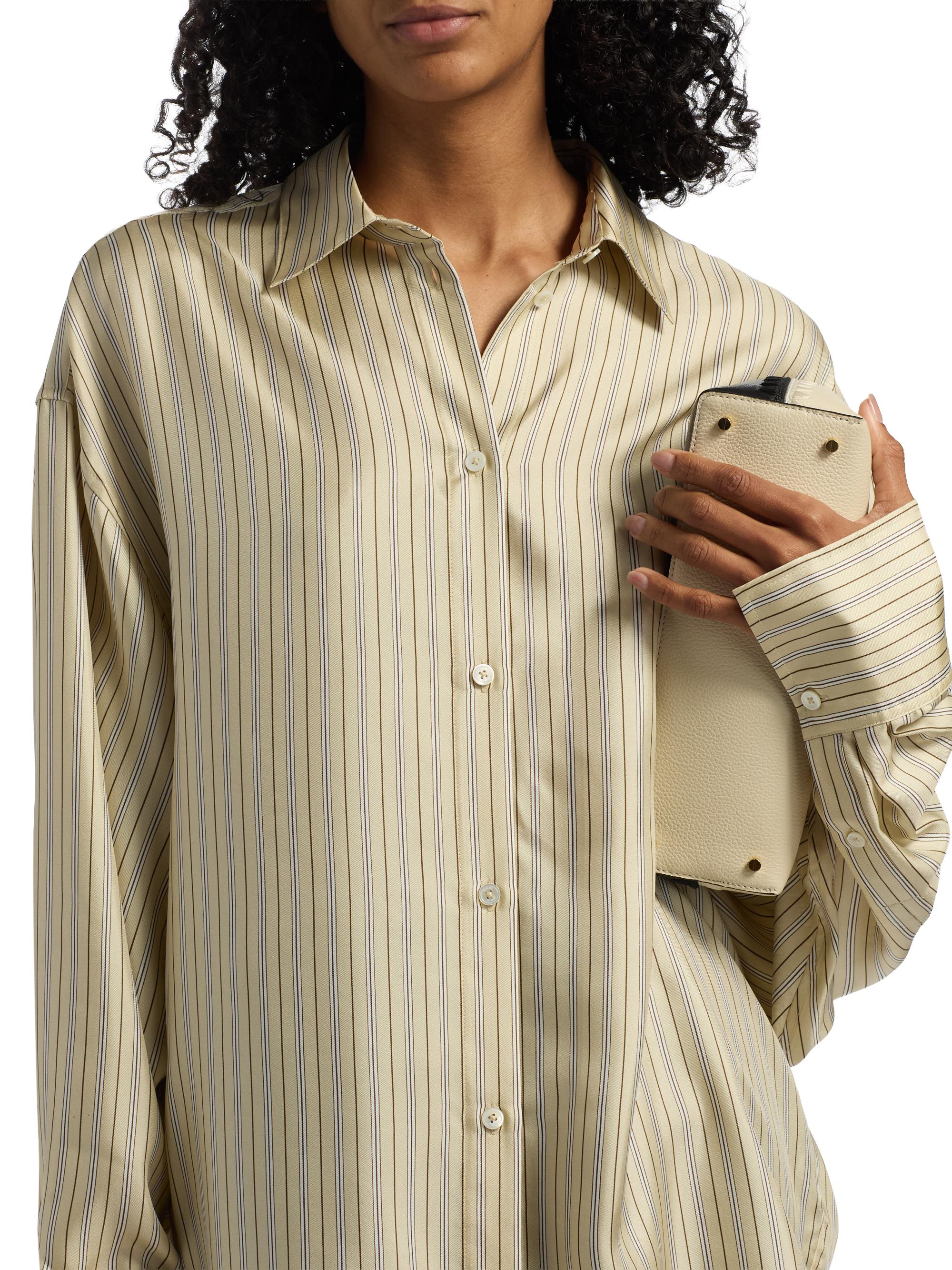TOTEME シャツ　美品 Toteme Oversized Striped Shirt | Saks Fifth Avenue