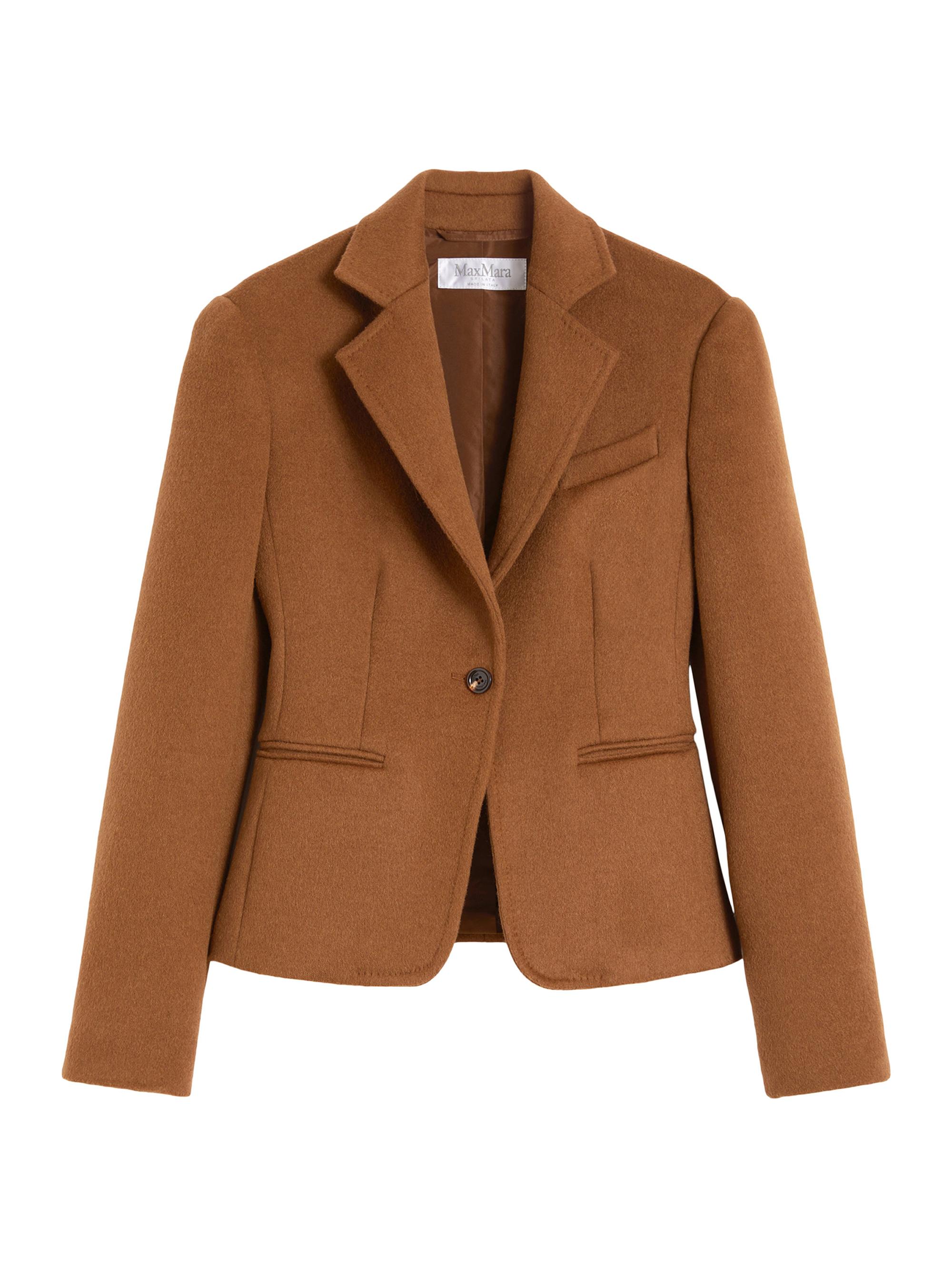 Max Mara Women's Short Camel Drap Jacket - Tobacco