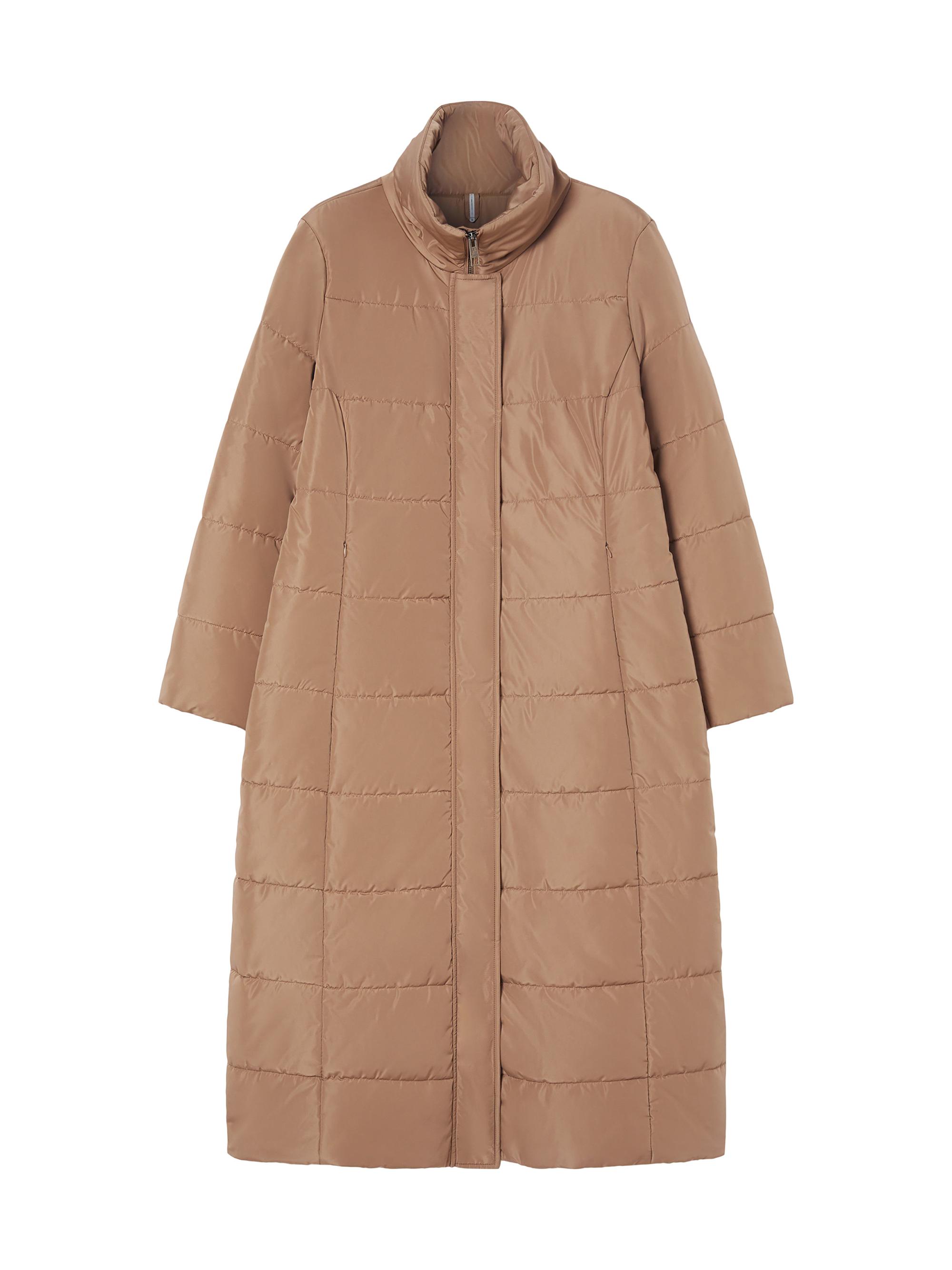 Marina Rinaldi Women's Puffer Jacket in Water Repellent Taffeta - Camel