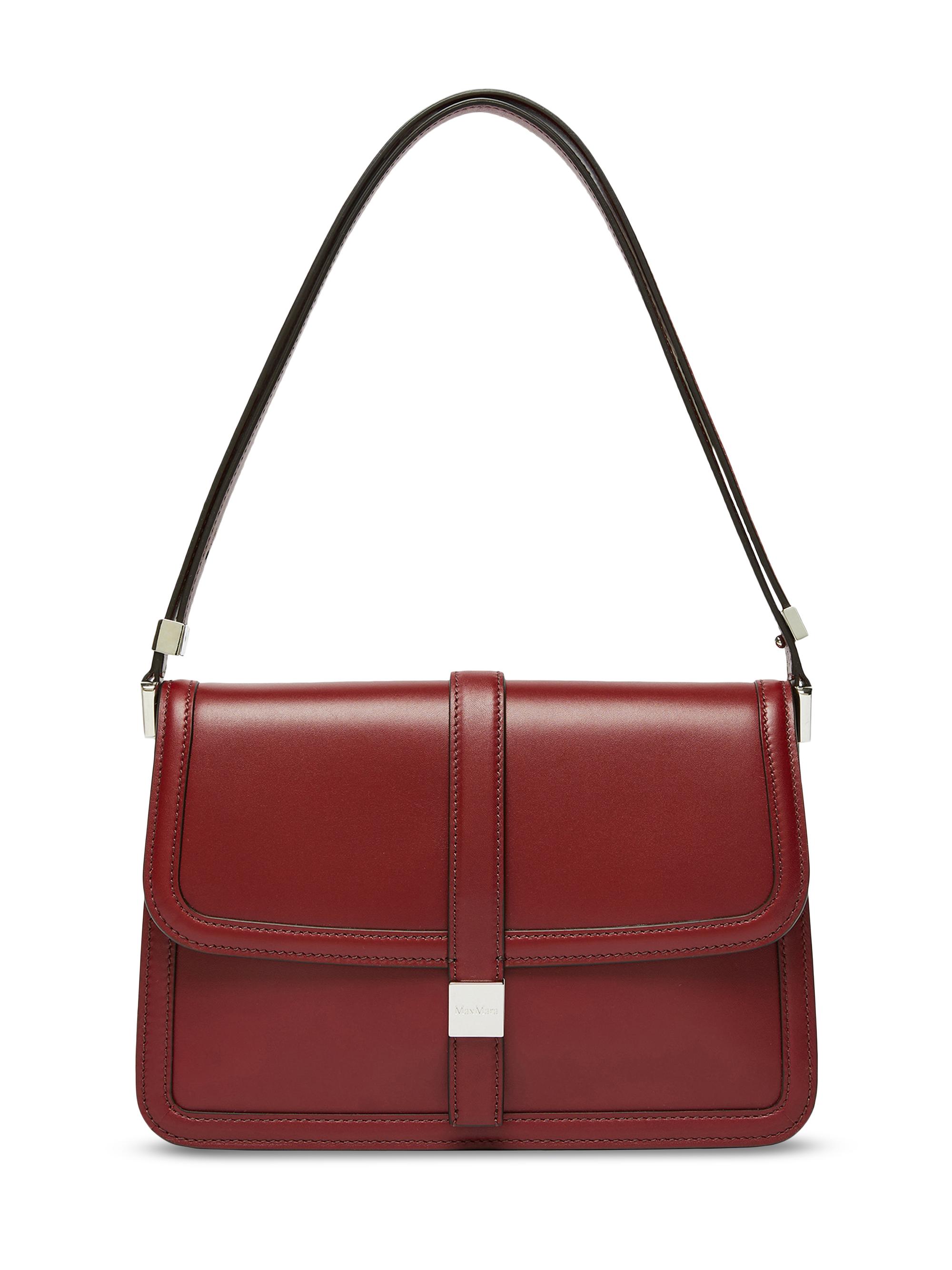 Max Mara Women's Natural Leather Shoulder Bag - Bordeaux