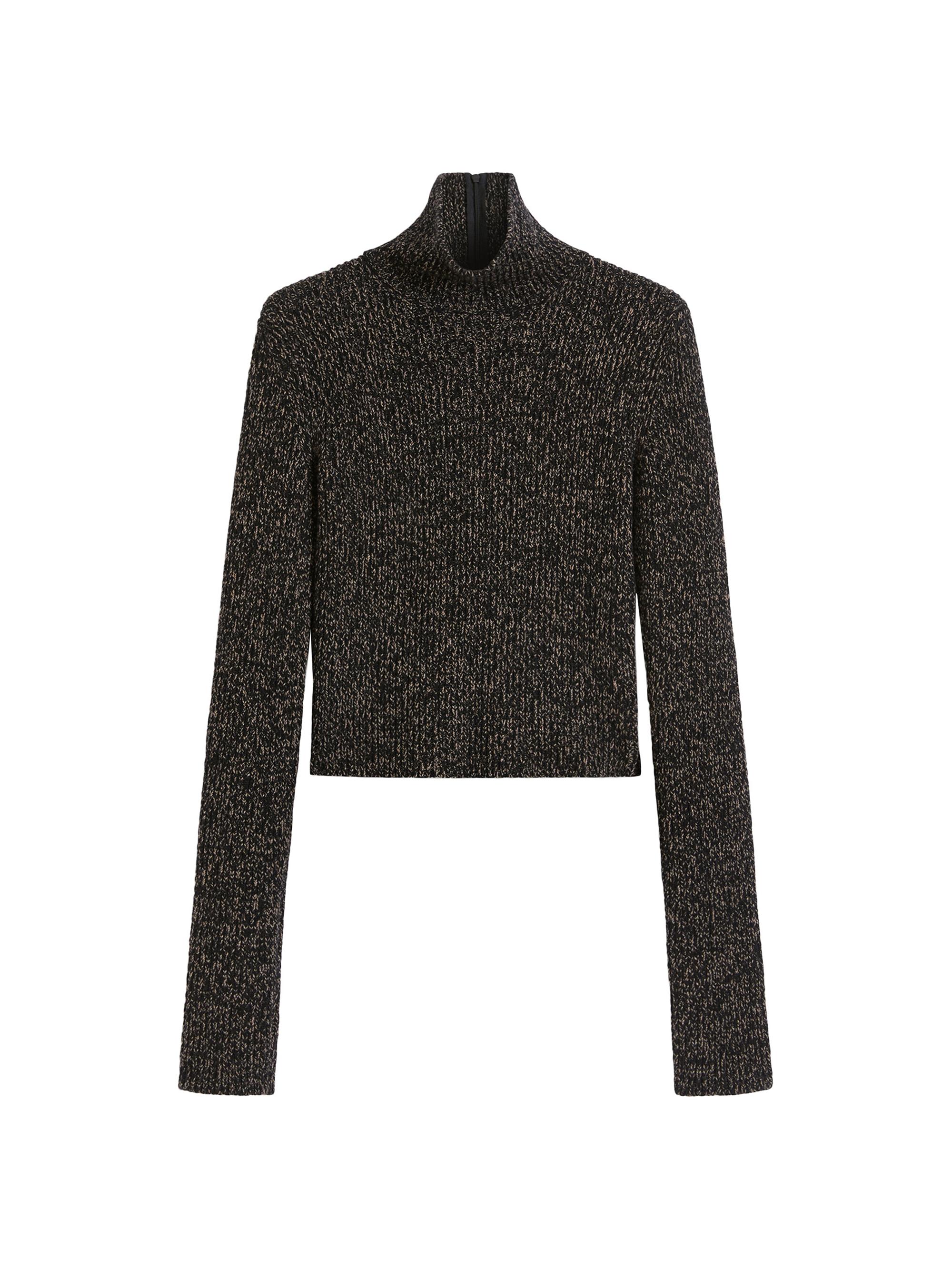 Max Mara Women's Wool and Cashmere Mouliné Turtleneck - Camel