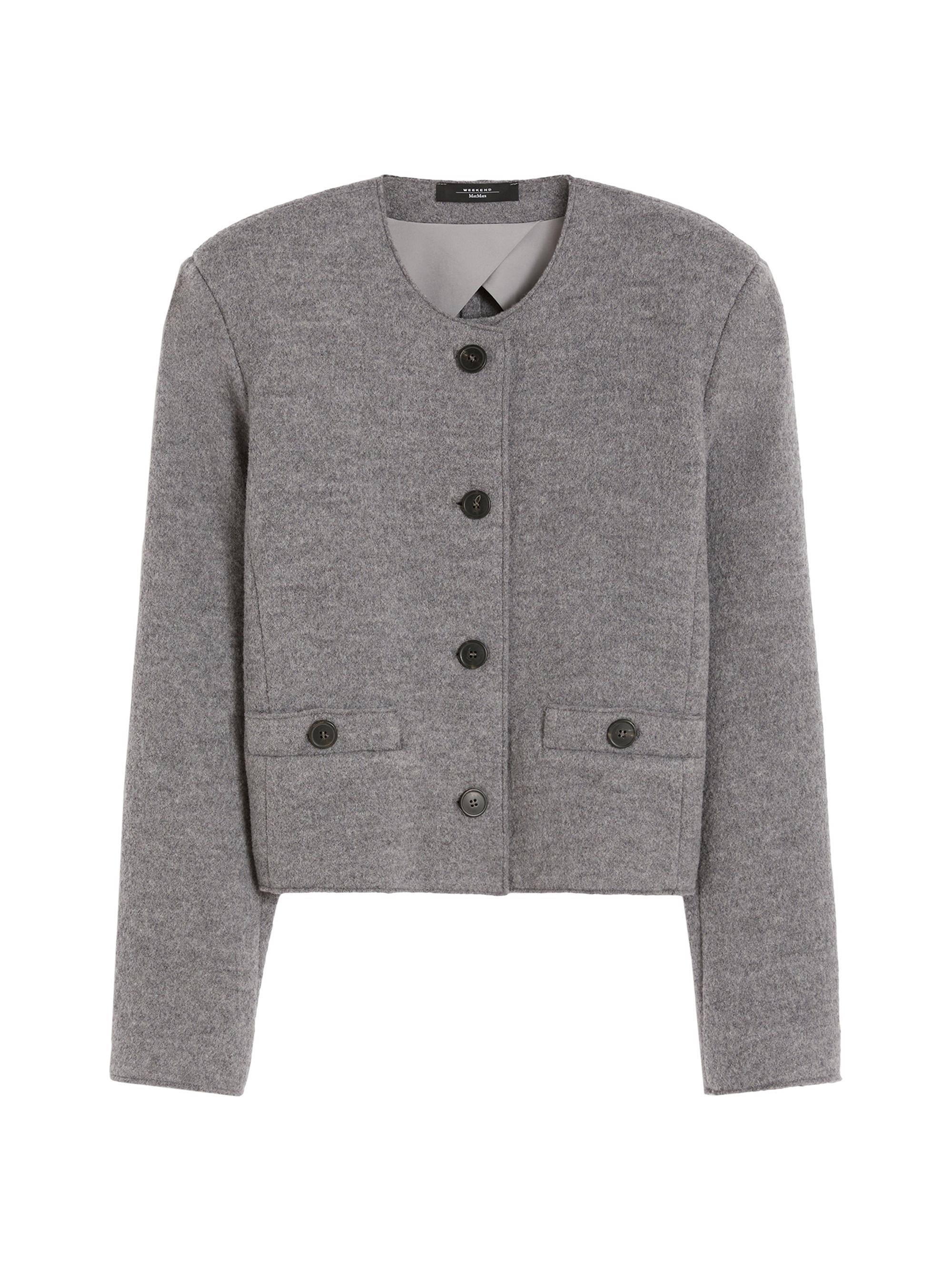 Weekend Max Mara Women's Boiled Wool Jersey Jacket - Medium Grey