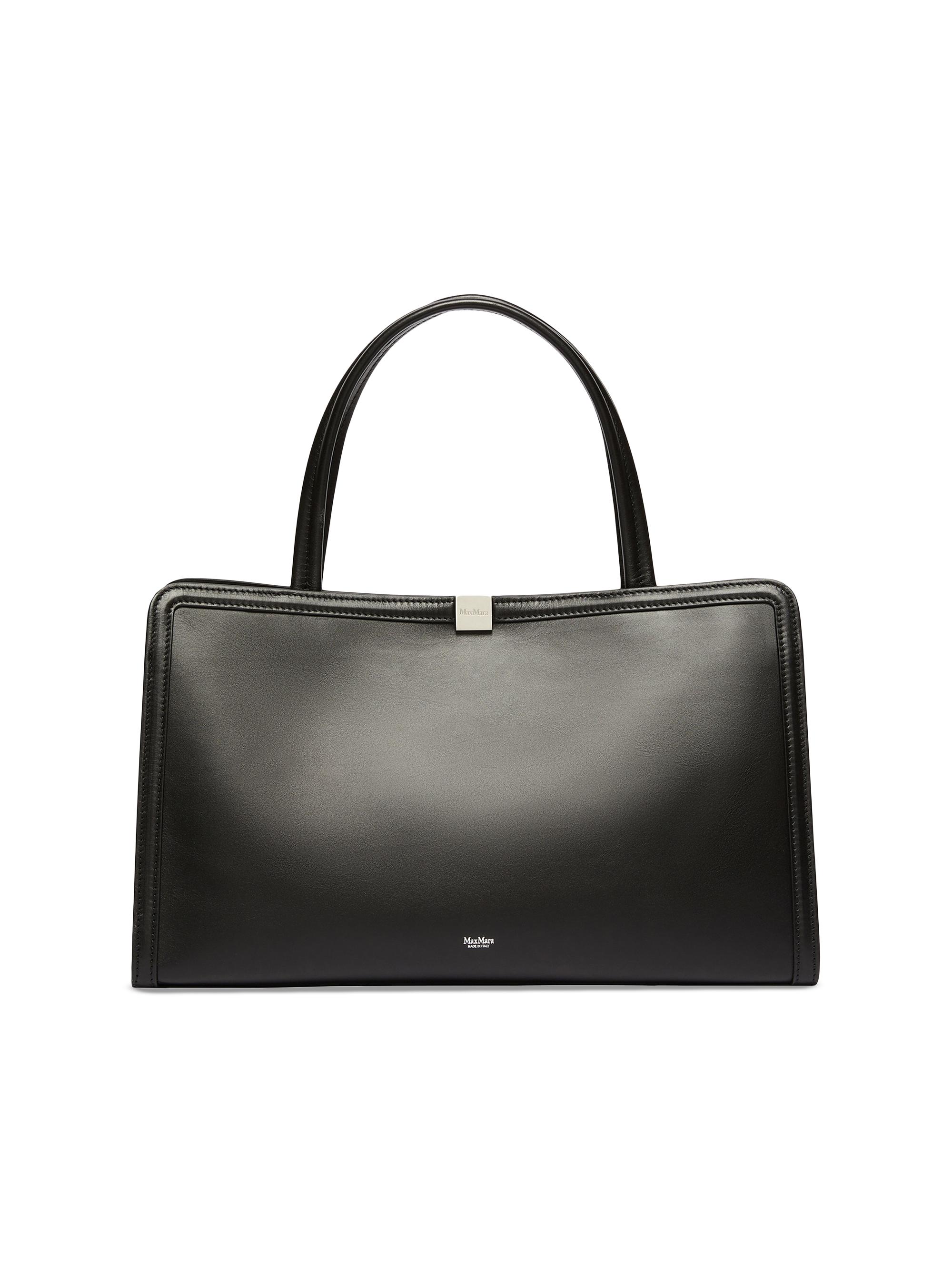 Max Mara Women's Leather Tote Bag - Black