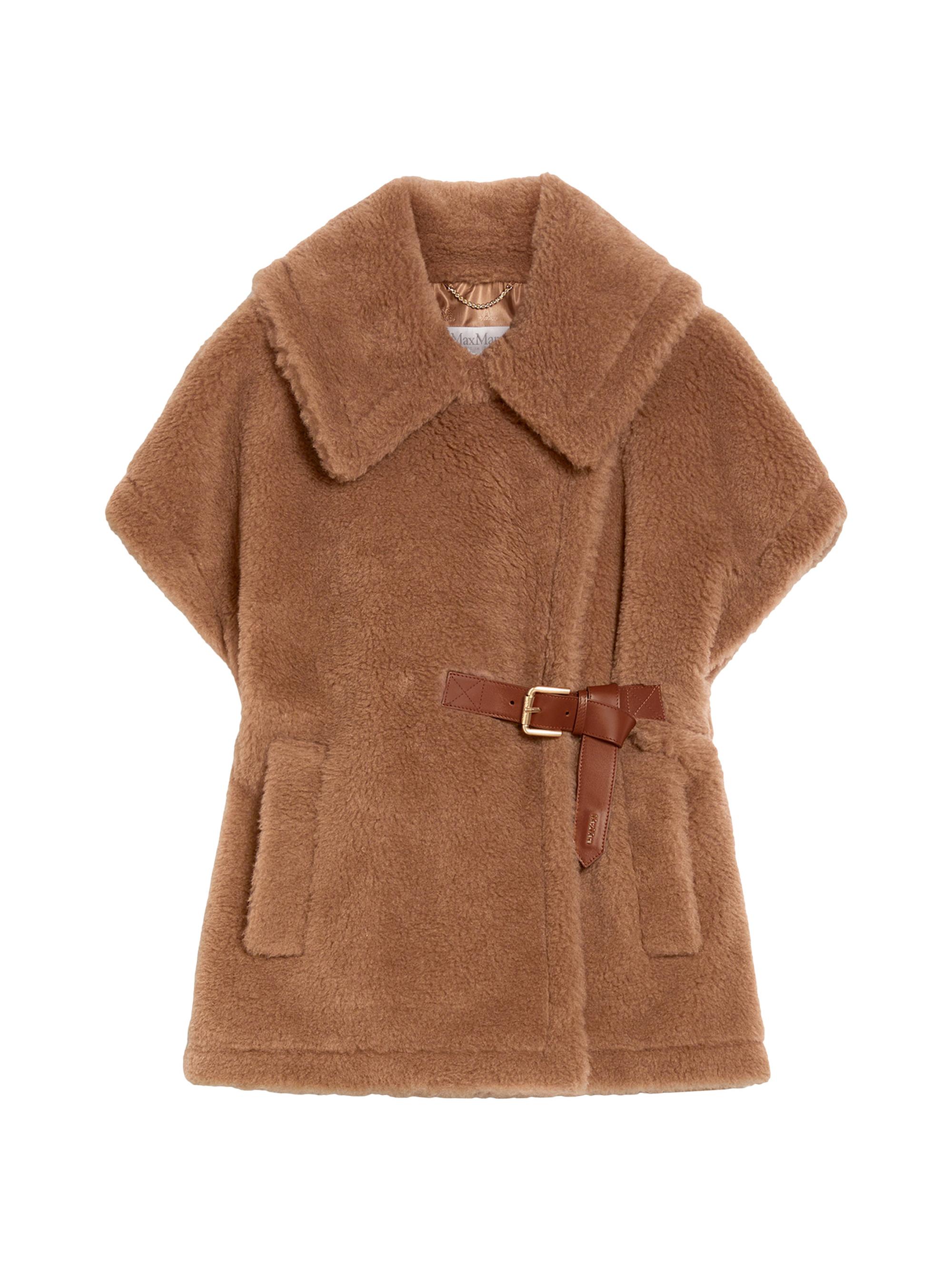 Max Mara Women's Teddy Fabric Cape - Camel