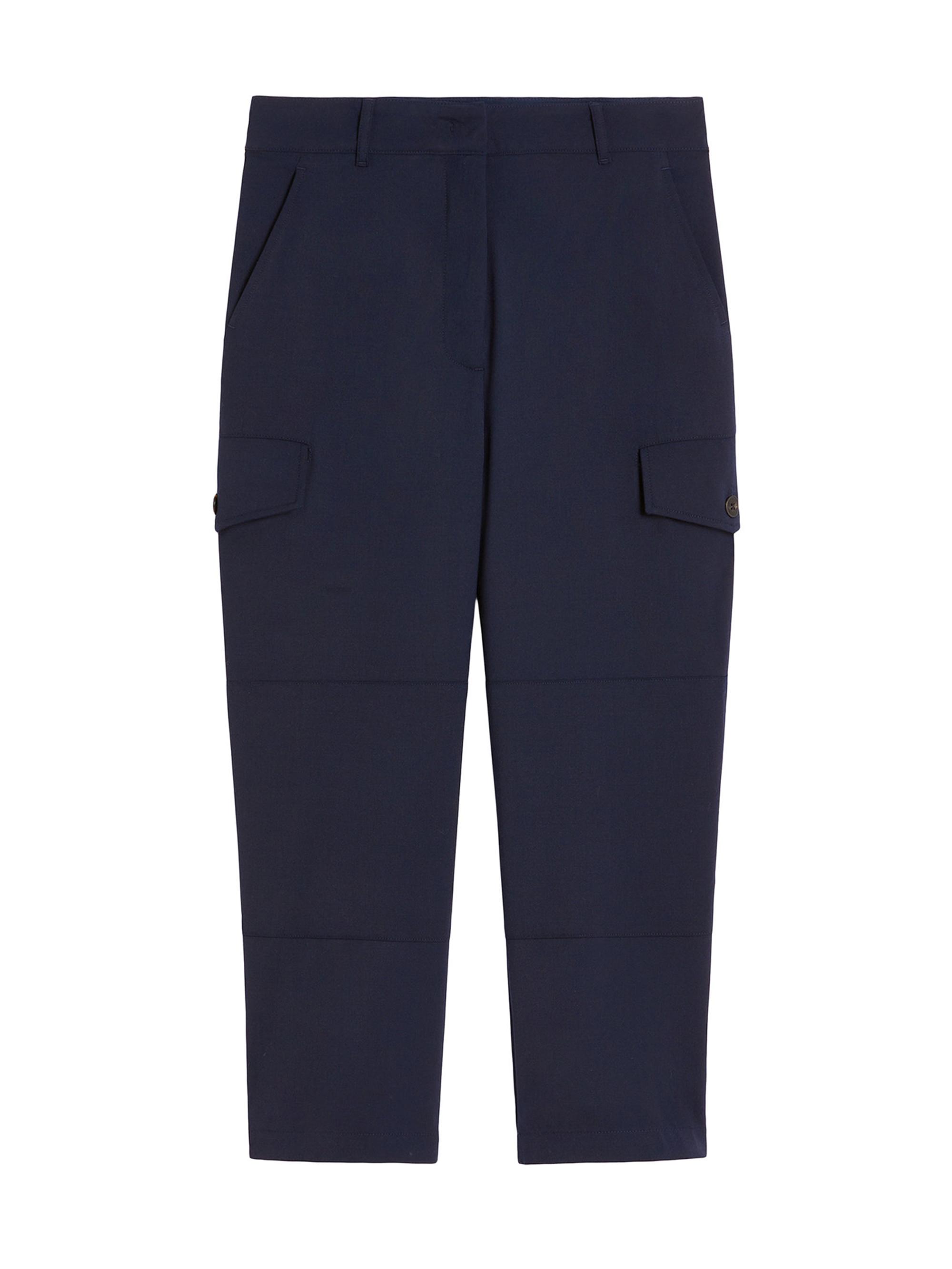 Weekend Max Mara Women's Tech Wool Trousers - Navy