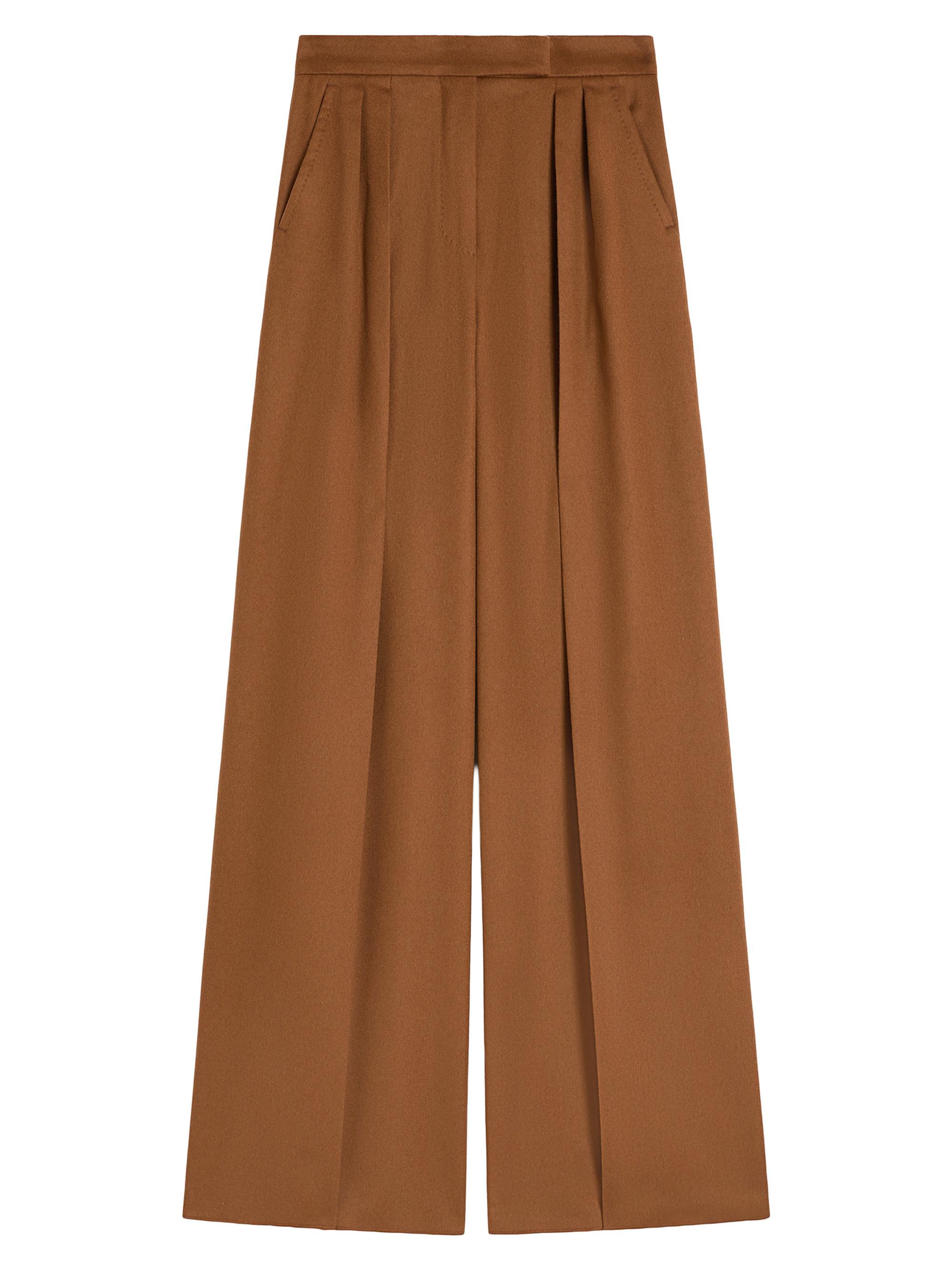 Max Mara Women's Wide Camel Trousers - Tobacco