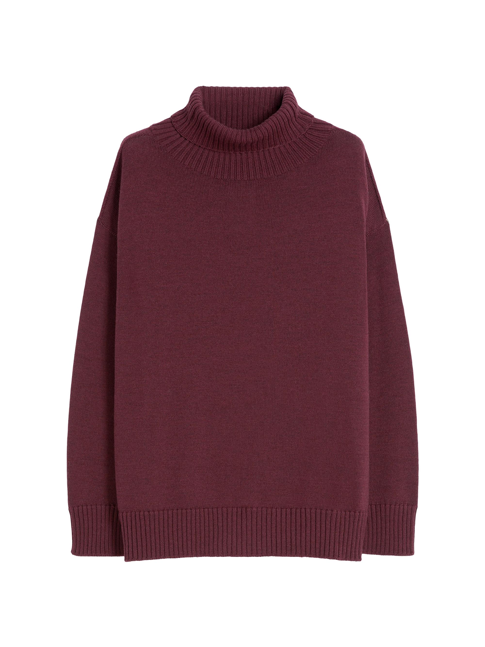 MM Max Mara Women's Wool Jumper - Bordeaux