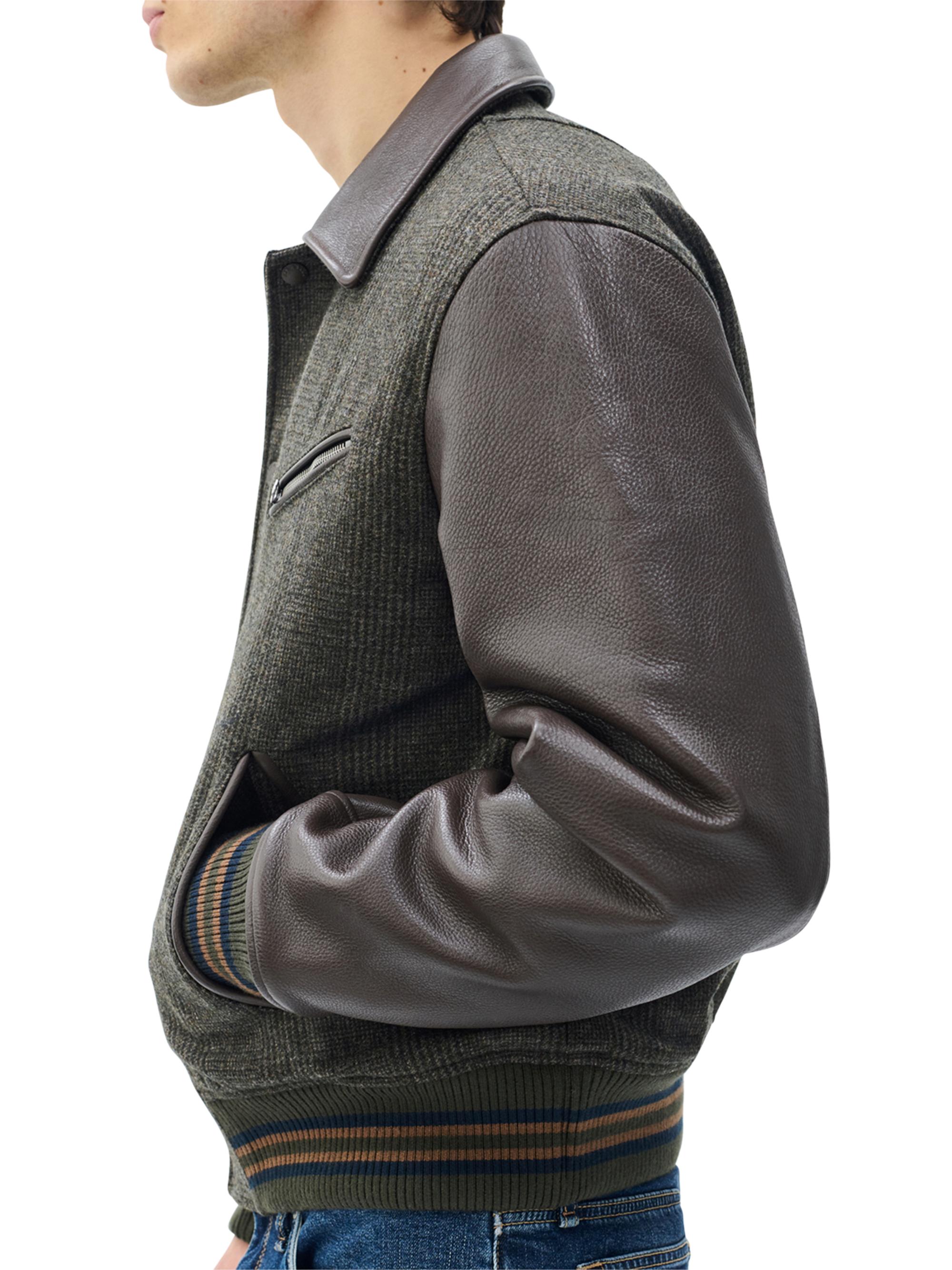 rag & bone Jeremy Wool & Leather Varsity Jacket | Saks Fifth Avenue