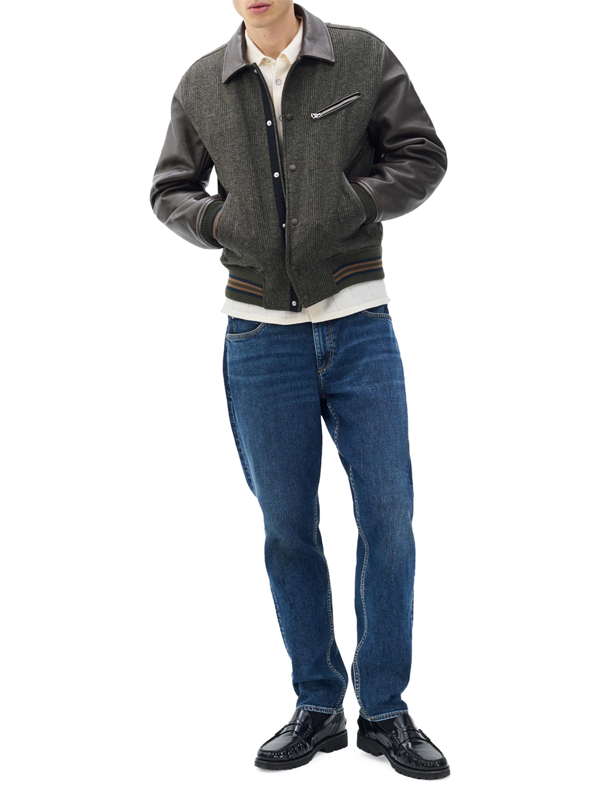 rag & bone Jeremy Wool & Leather Varsity Jacket | Saks Fifth Avenue