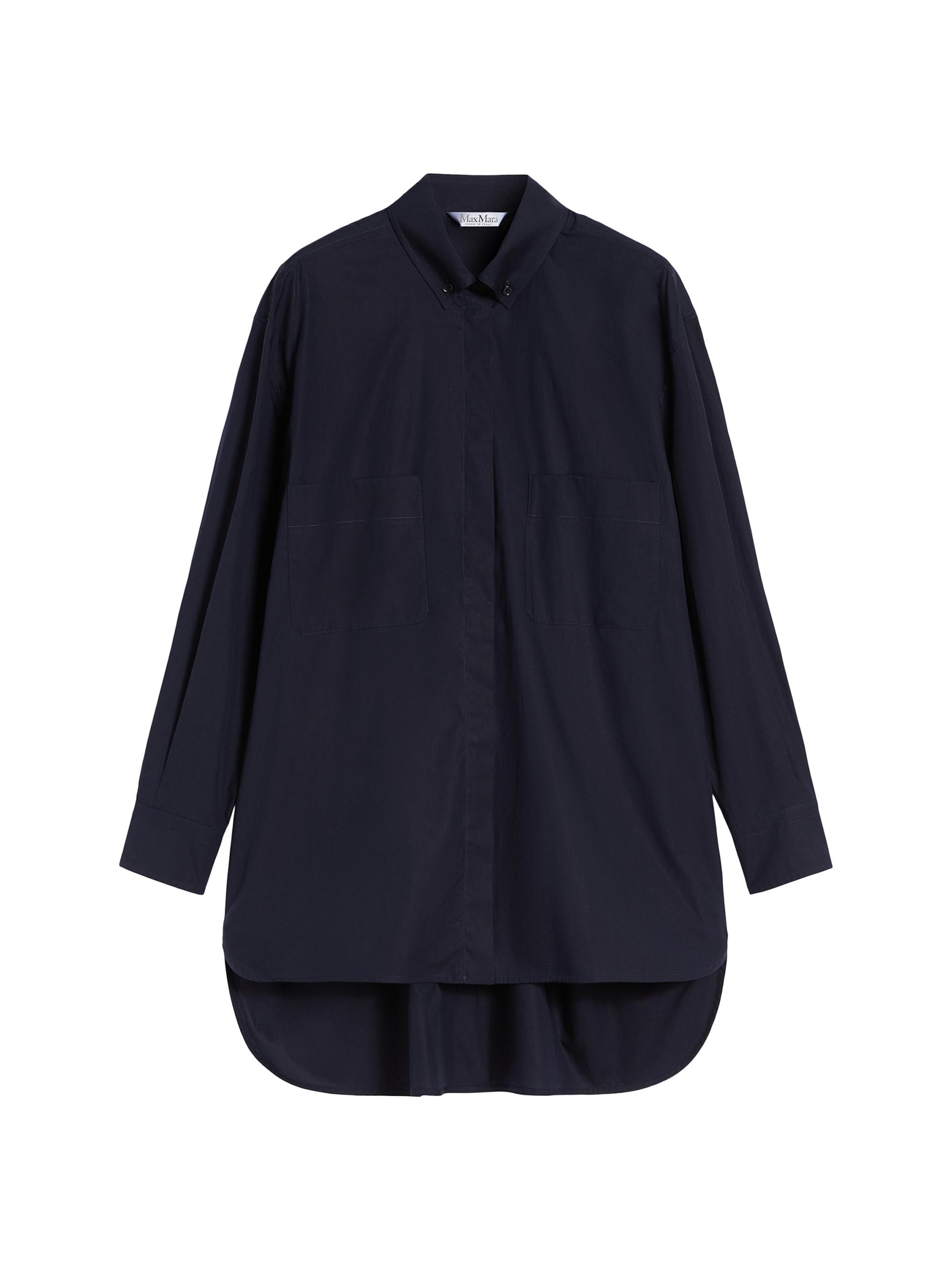 Max Mara Women's Asymmetrical Cotton Cloth Shirt - Ultramarine
