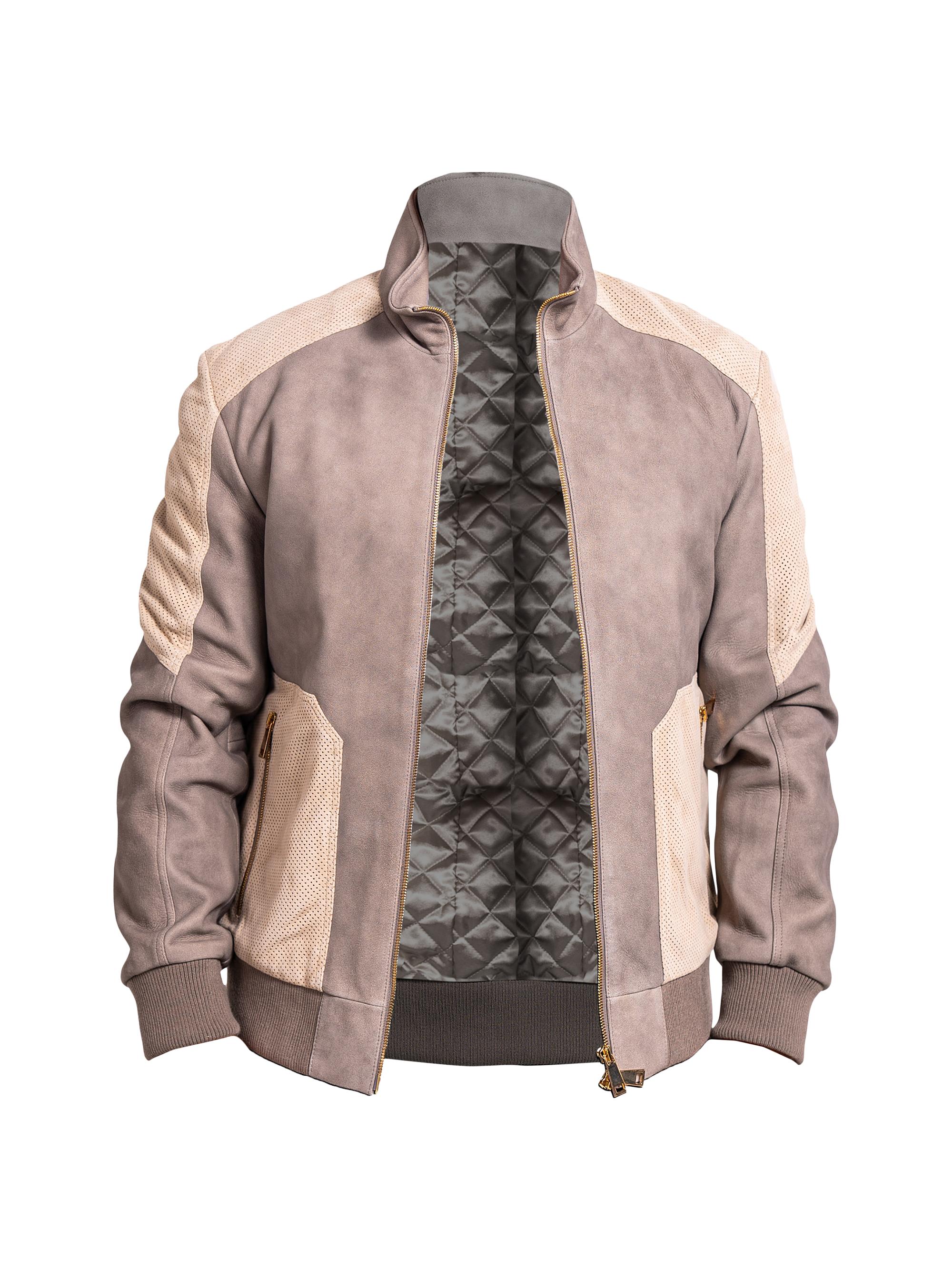 Maceoo Men's Resistance Bomber Jacket - Grey