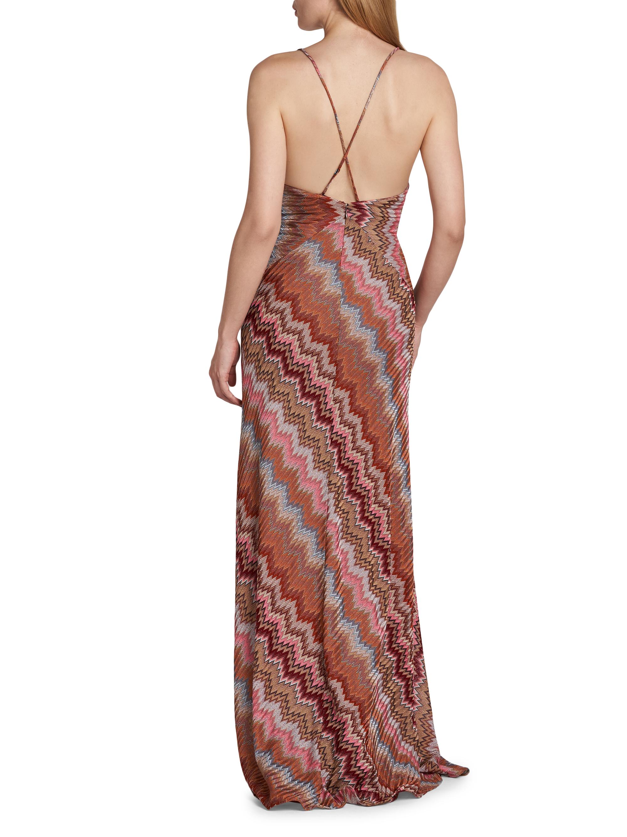 Missoni Women's Snake Chevron Gown - Pink Rust | Thumbnail 5