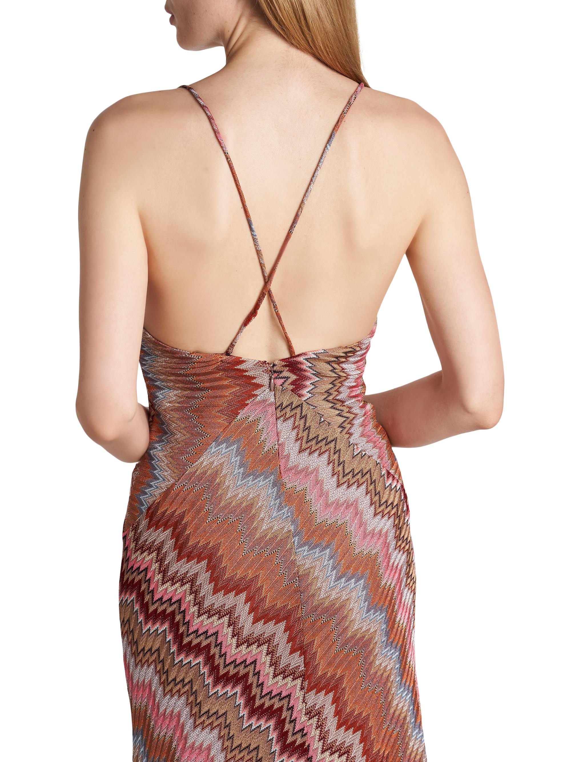 Missoni Women's Snake Chevron Gown - Pink Rust | Thumbnail 6
