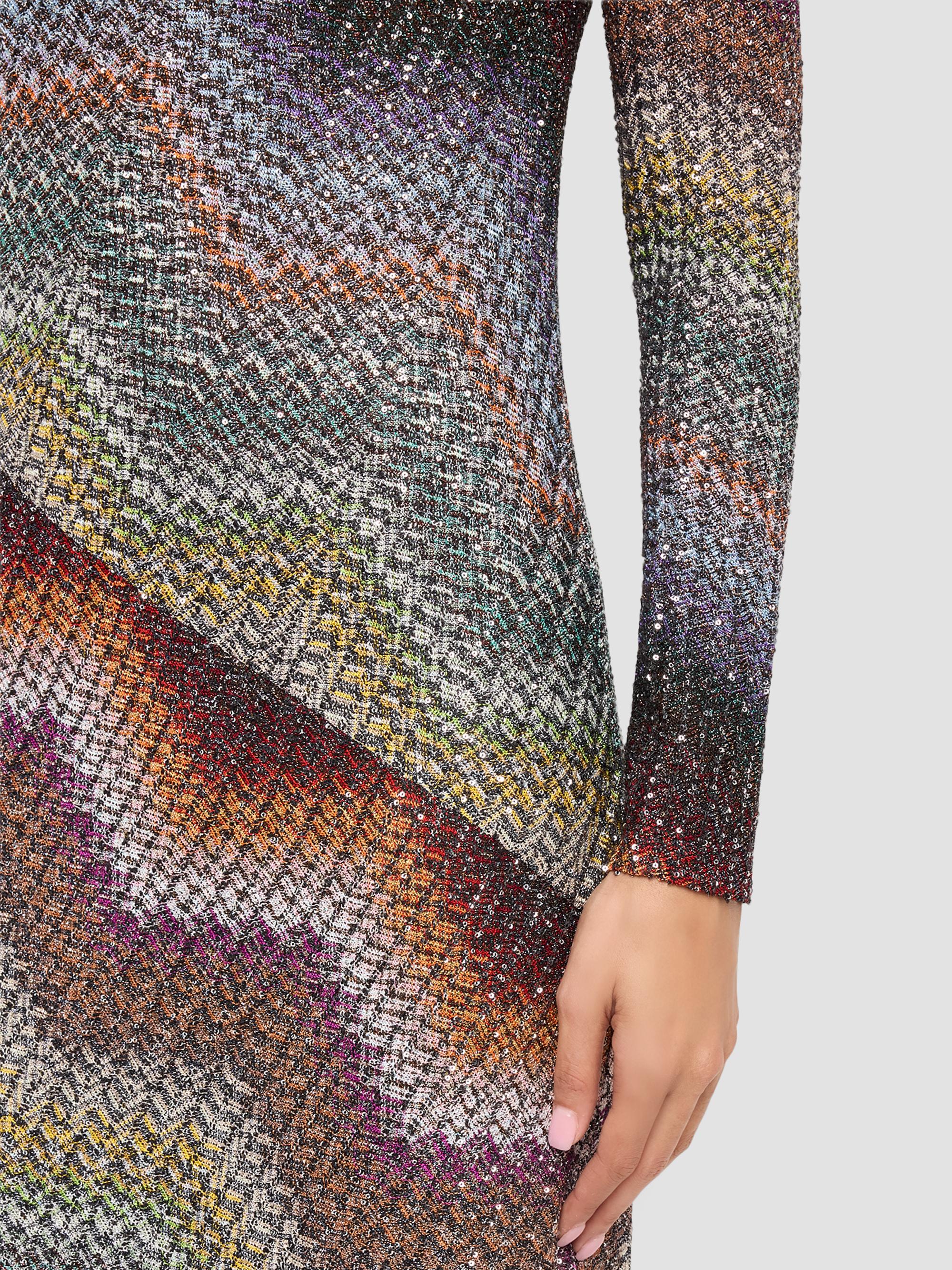 balmain chevron knit dress Missoni Wefted Loom Maxi related:dudley-vest-top-sequin-knit-silver