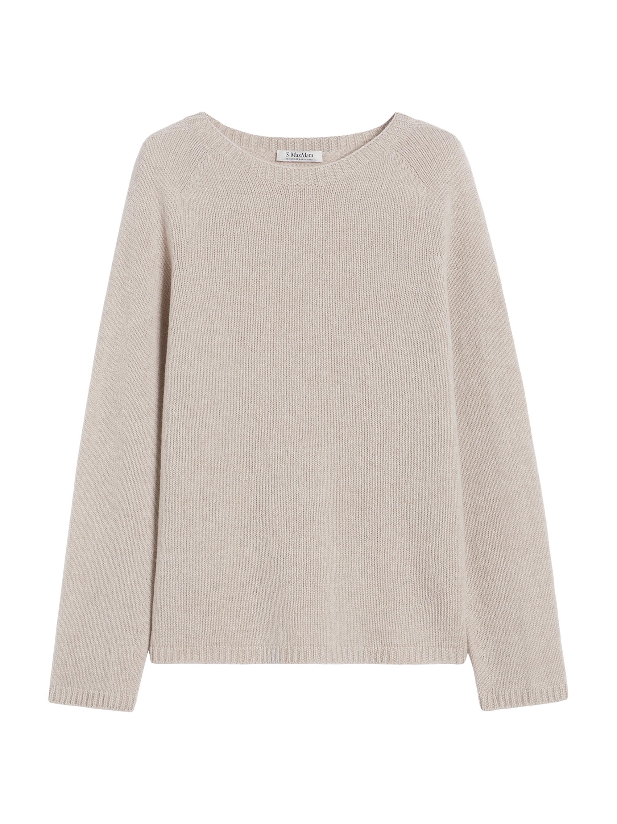 Max Mara Women's Comfortable Wool and Cashmere Sweater - Beige