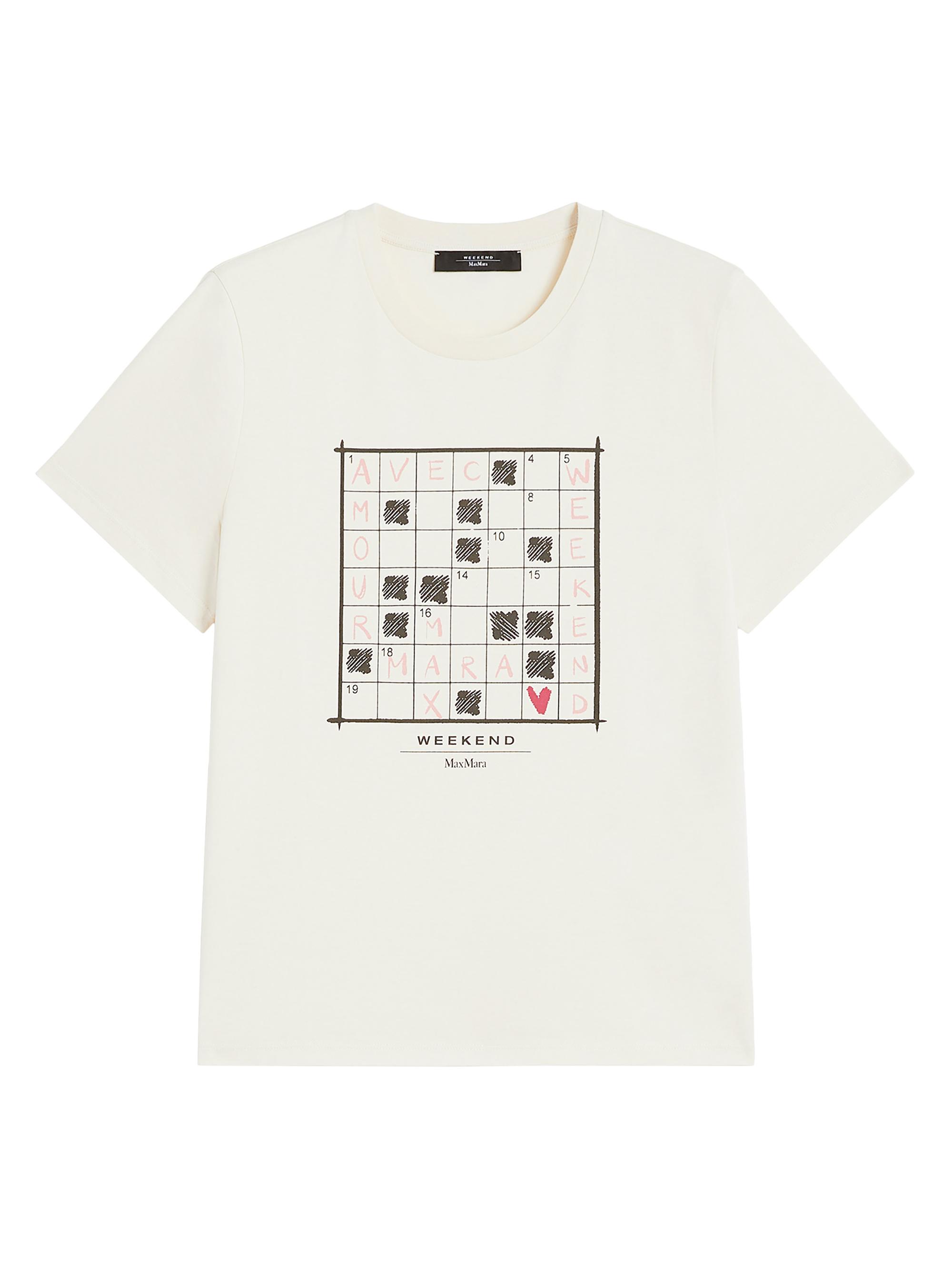 Weekend Max Mara Women's Organic Cotton Jersey T Shirt - Ecru