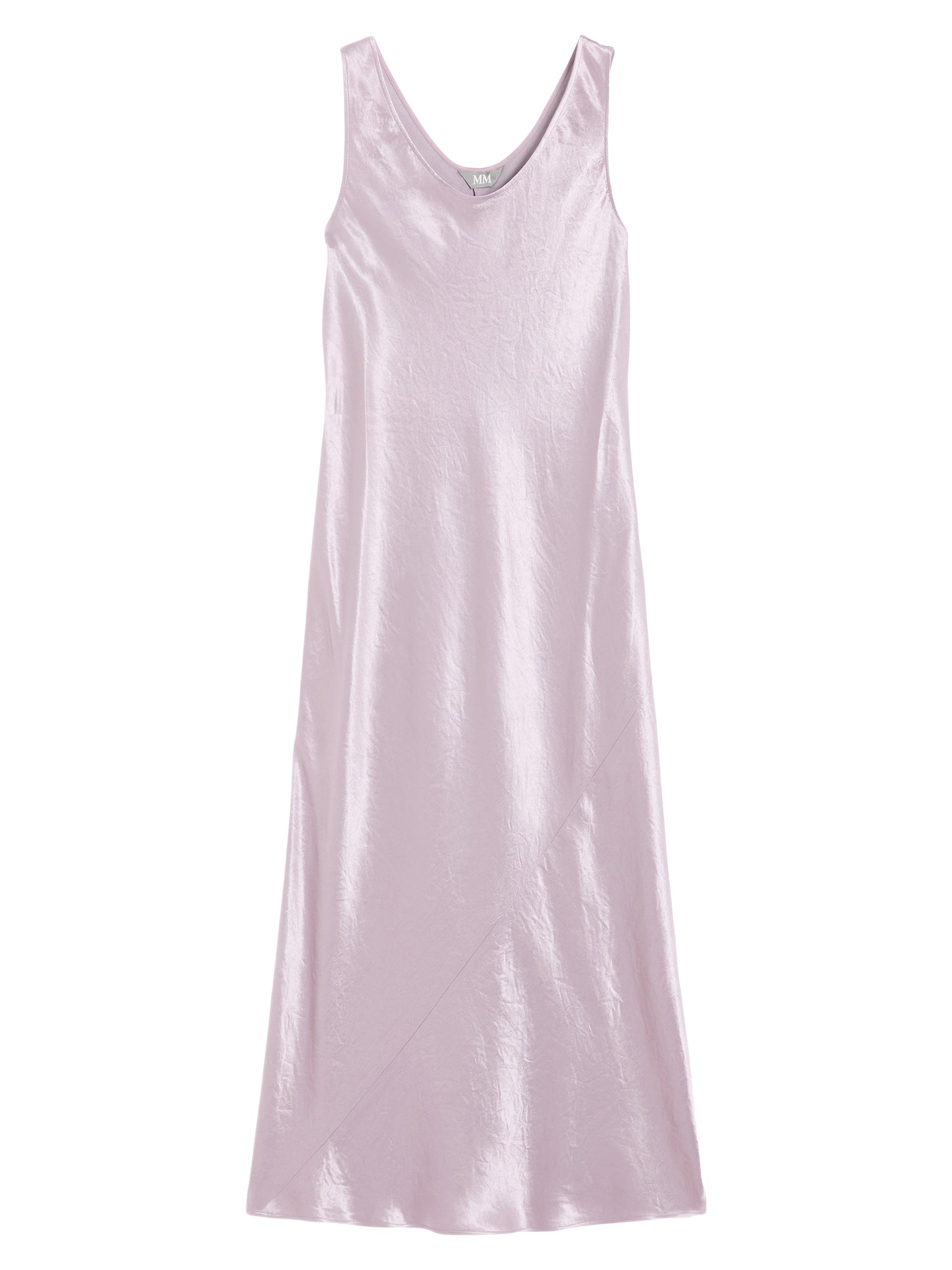 MM Max Mara Women's Long Shiny Satin Dress - Wisteria
