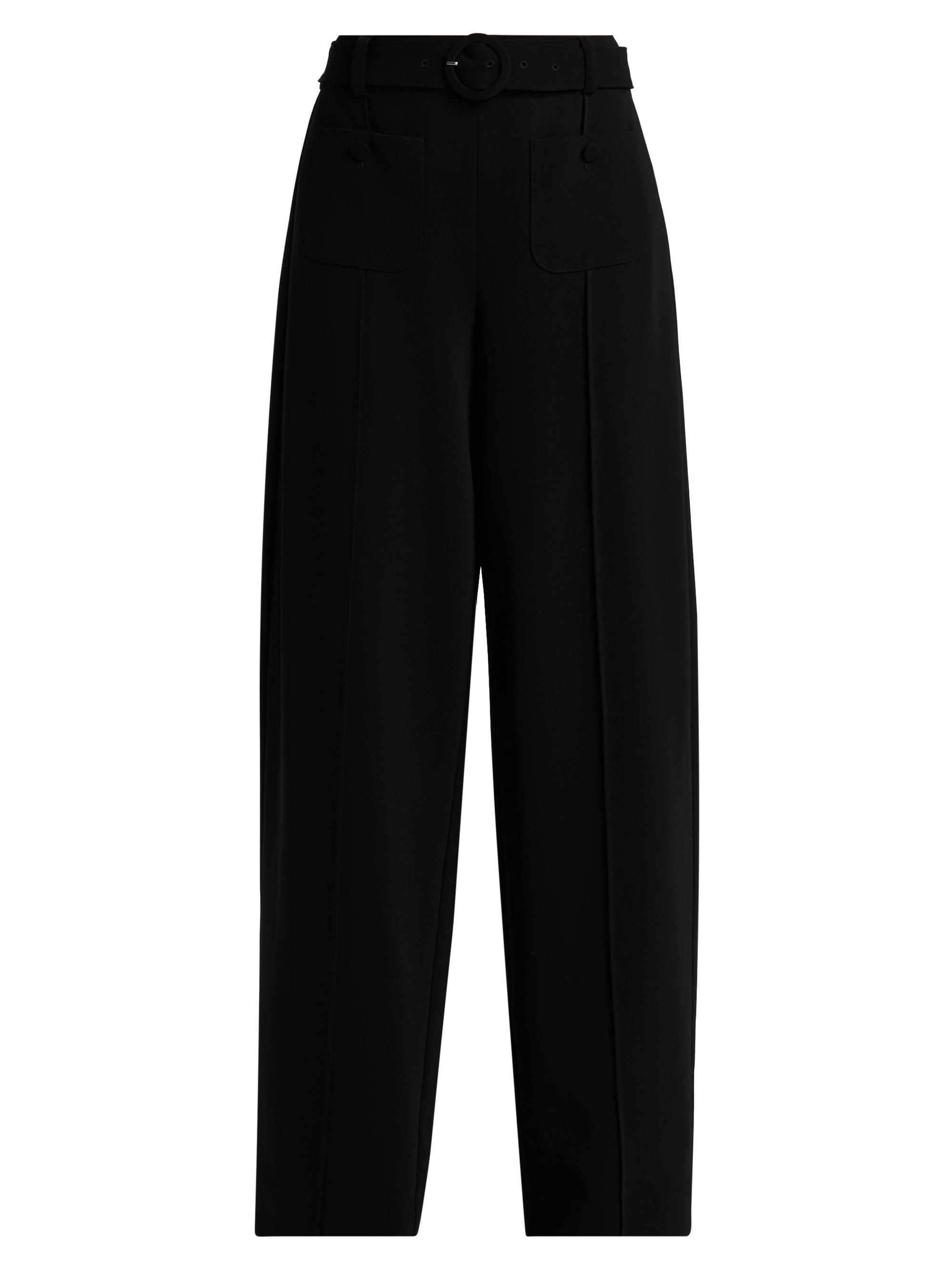Vince Wool-Blend Satin-Trimmed Wide-Leg Pants | Saks Fifth Avenue