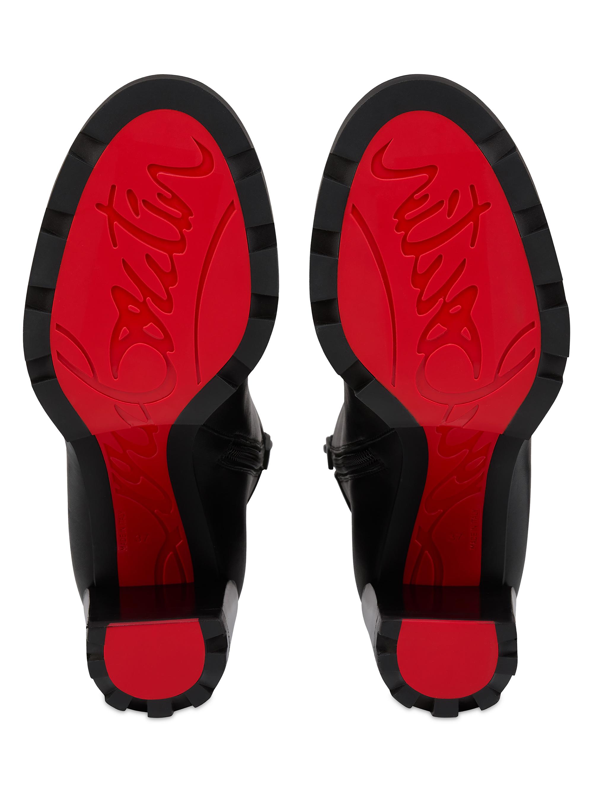 Christian Louboutin Dianouchette 100MM Leather Lug Booties | Saks