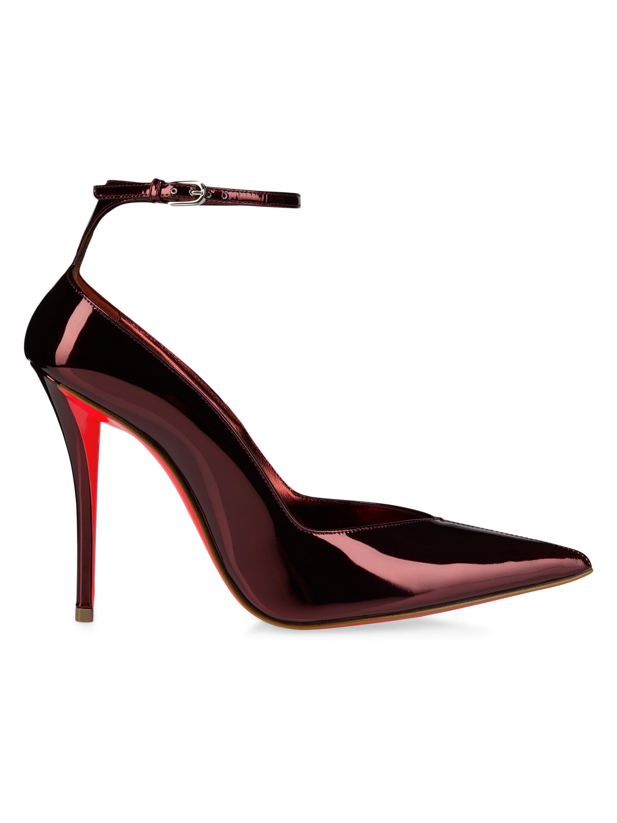 Christian Louboutin Erozee 100MM Laminated Leather Pumps | Saks